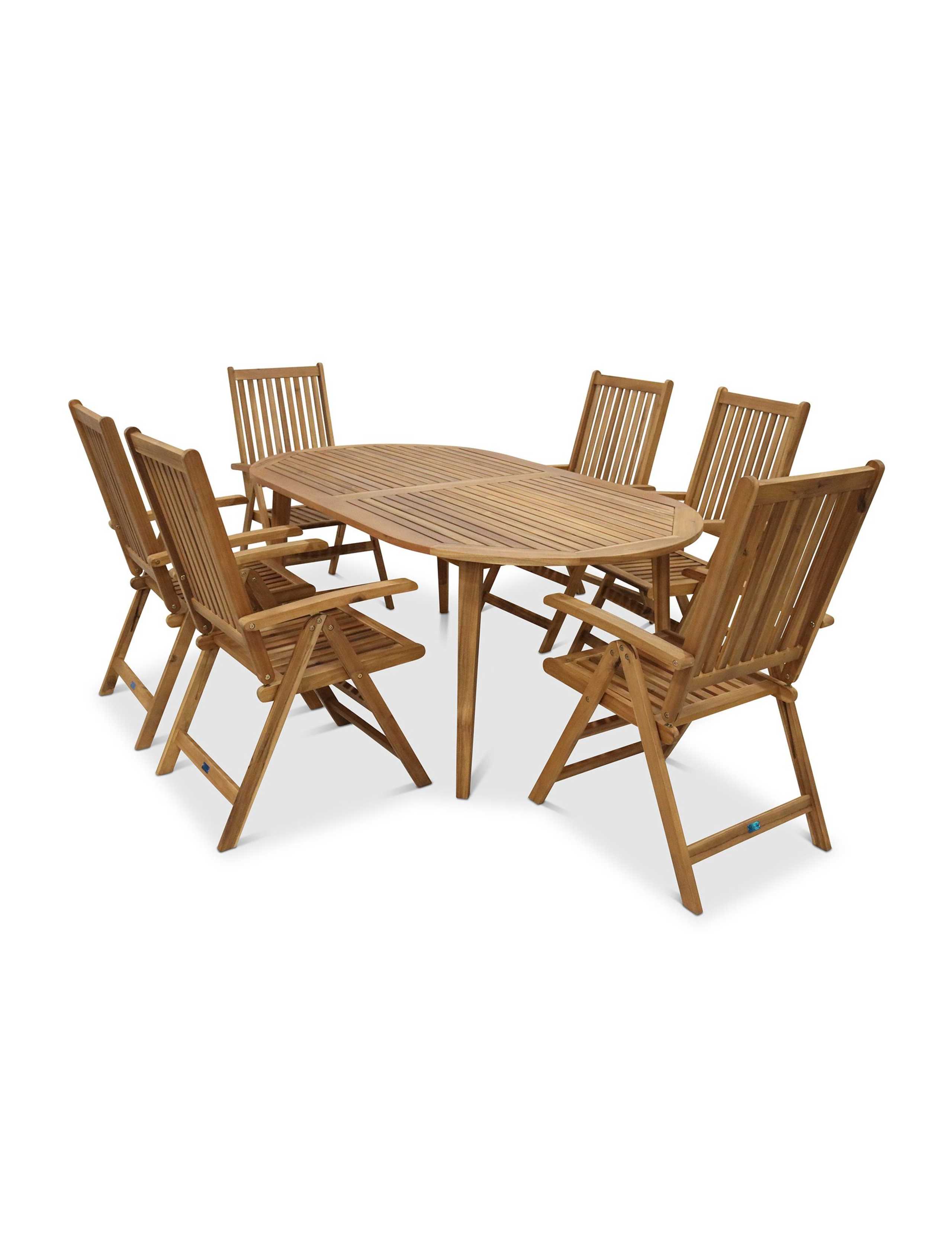Ellipse Manhattan 6 Seater Dining Set 2 of 8