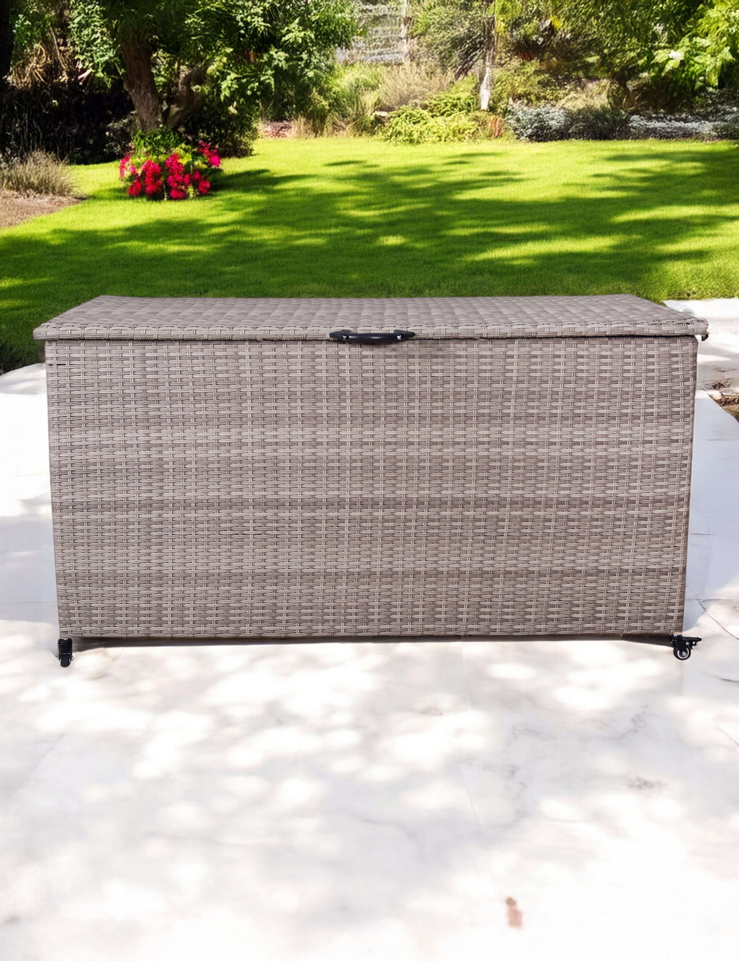 Rattan Outdoor Cushion Storage Box 826L 1 of 10