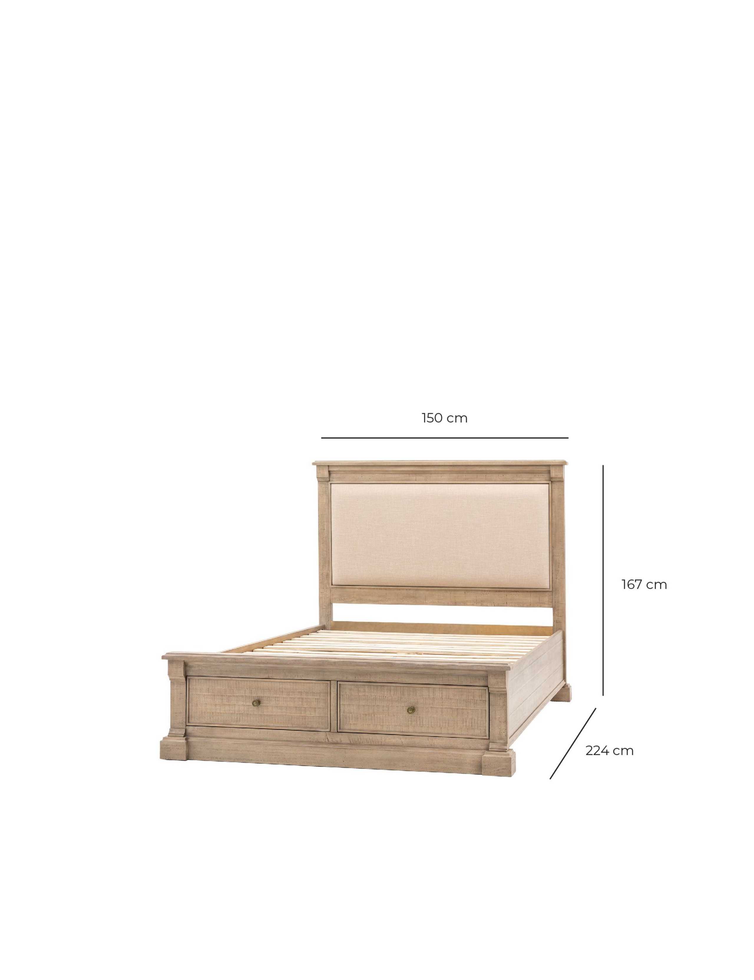 Vancouver 2 Drawer 5' Storage Bed 3 of 10