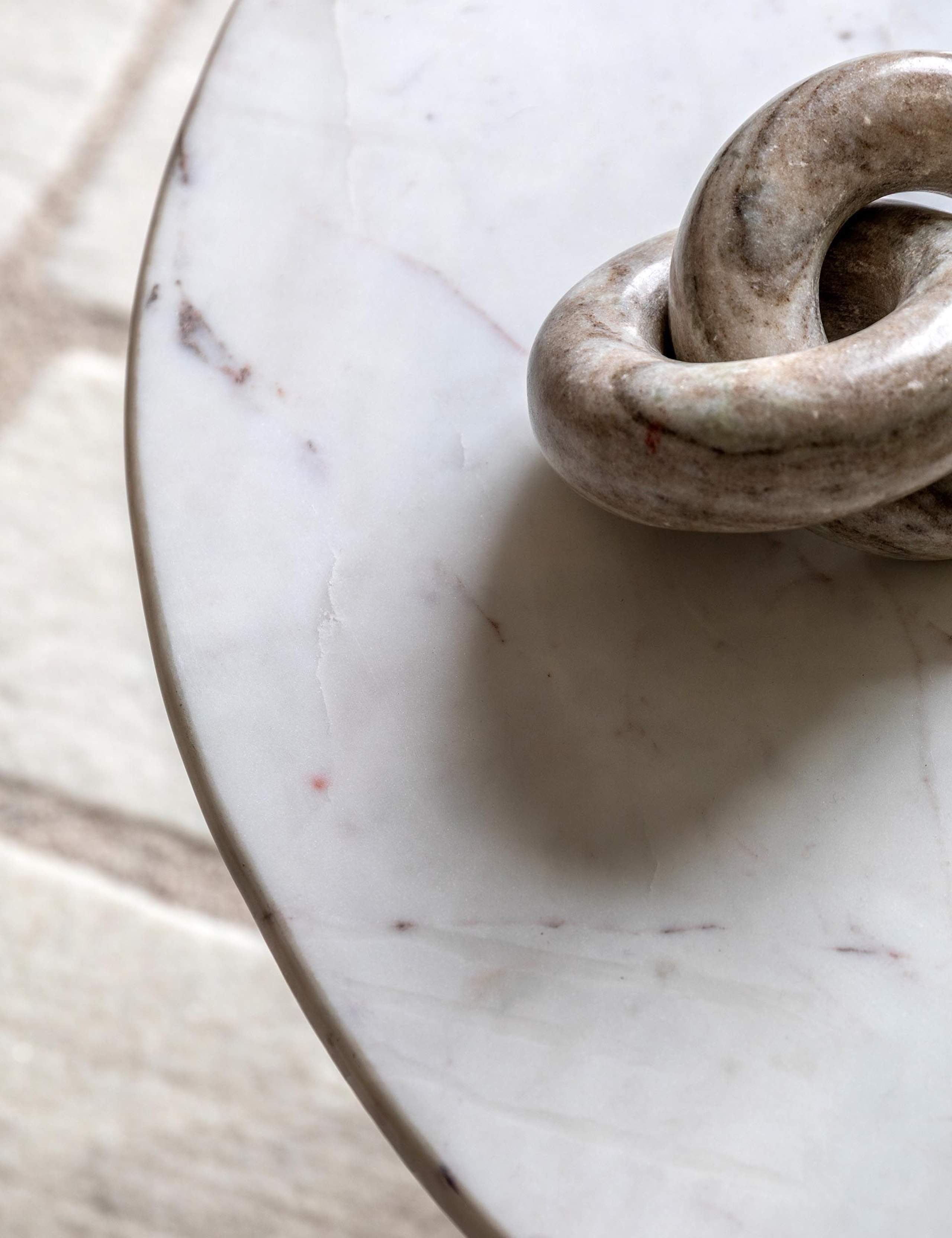 Seville Marble Top Metal & Glass Coffee Table 7 of 7