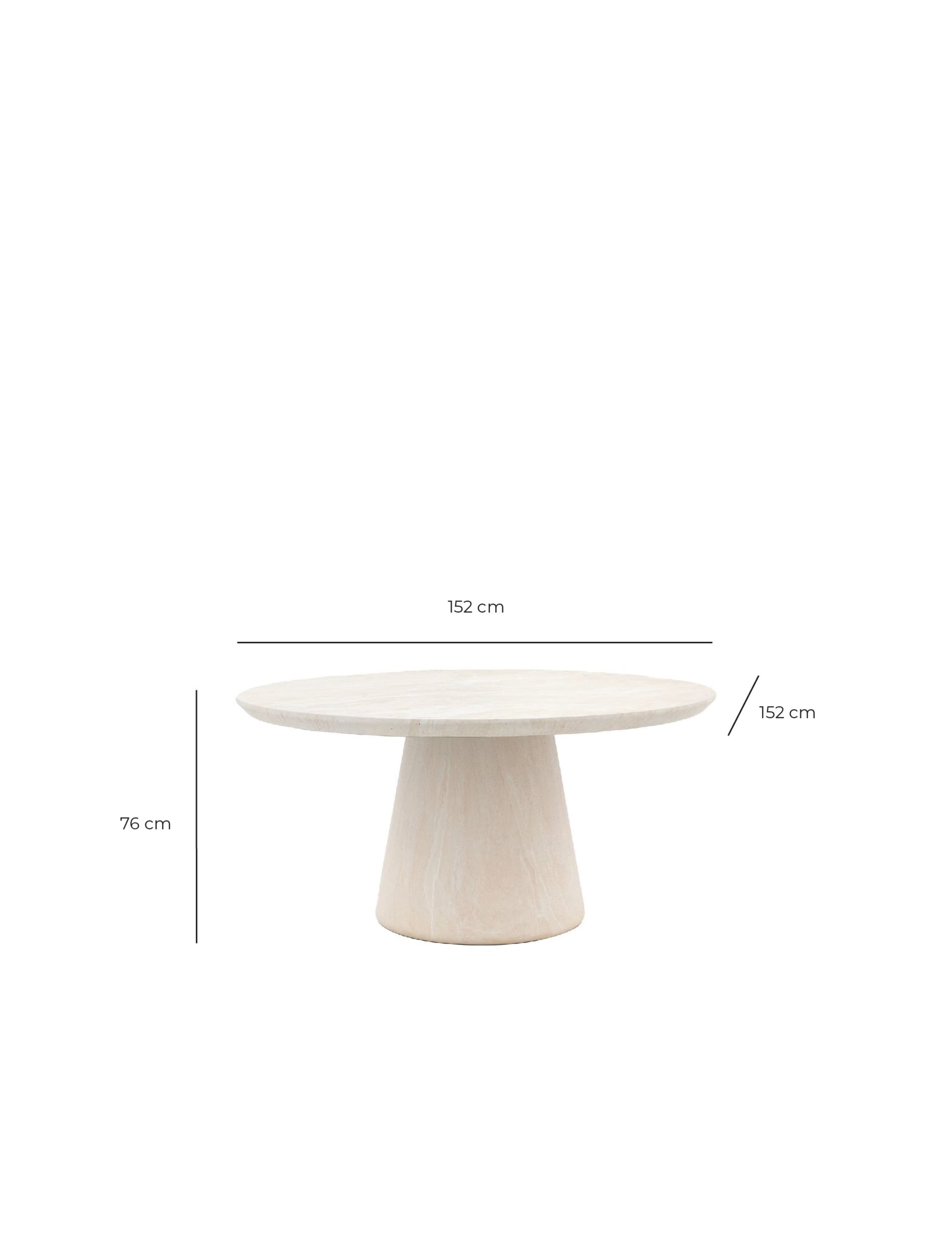 Pedra Round 6 Seater Dining Table 6 of 7