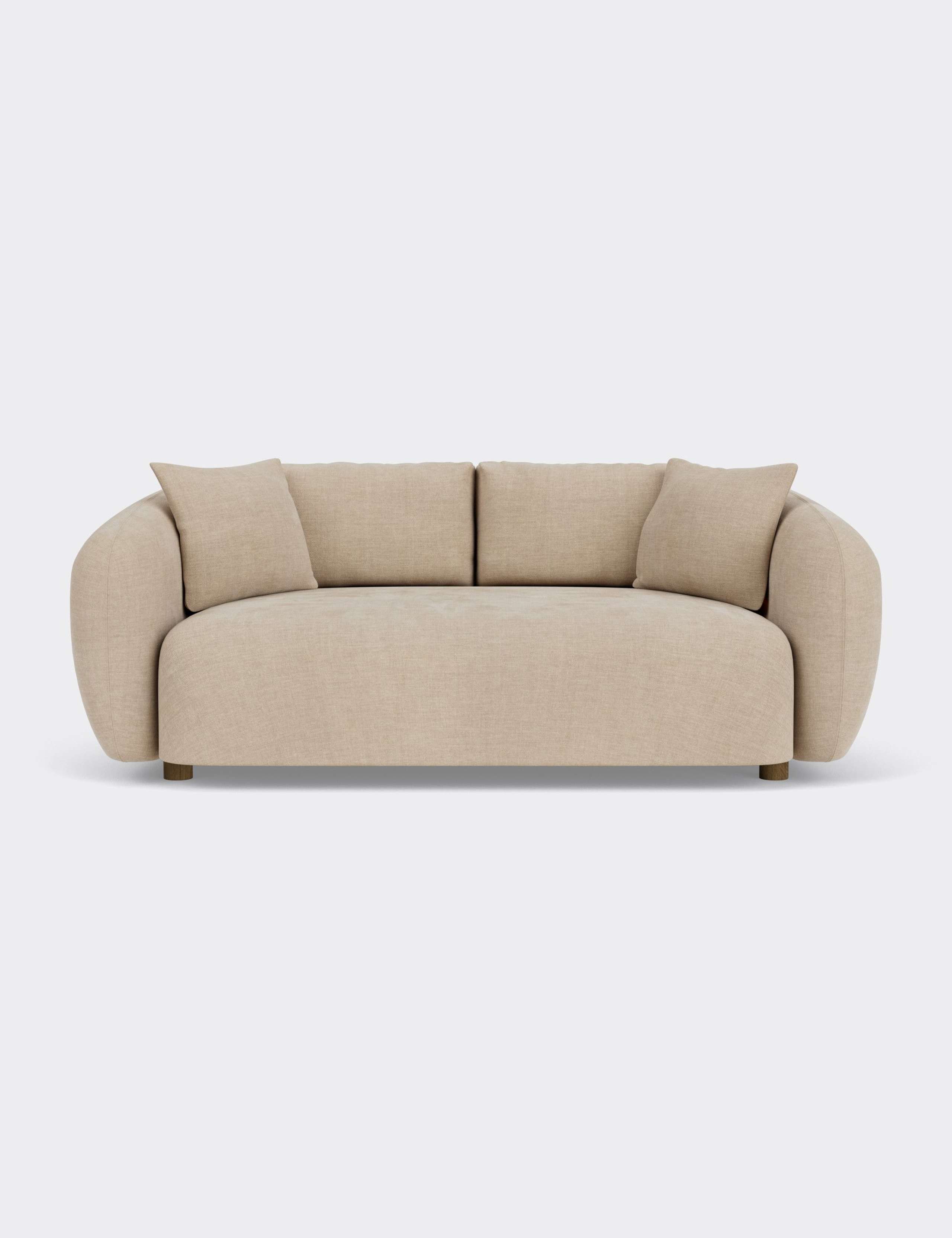 Cocoon Chenille 2 Seater Curved Sofa 2 of 7