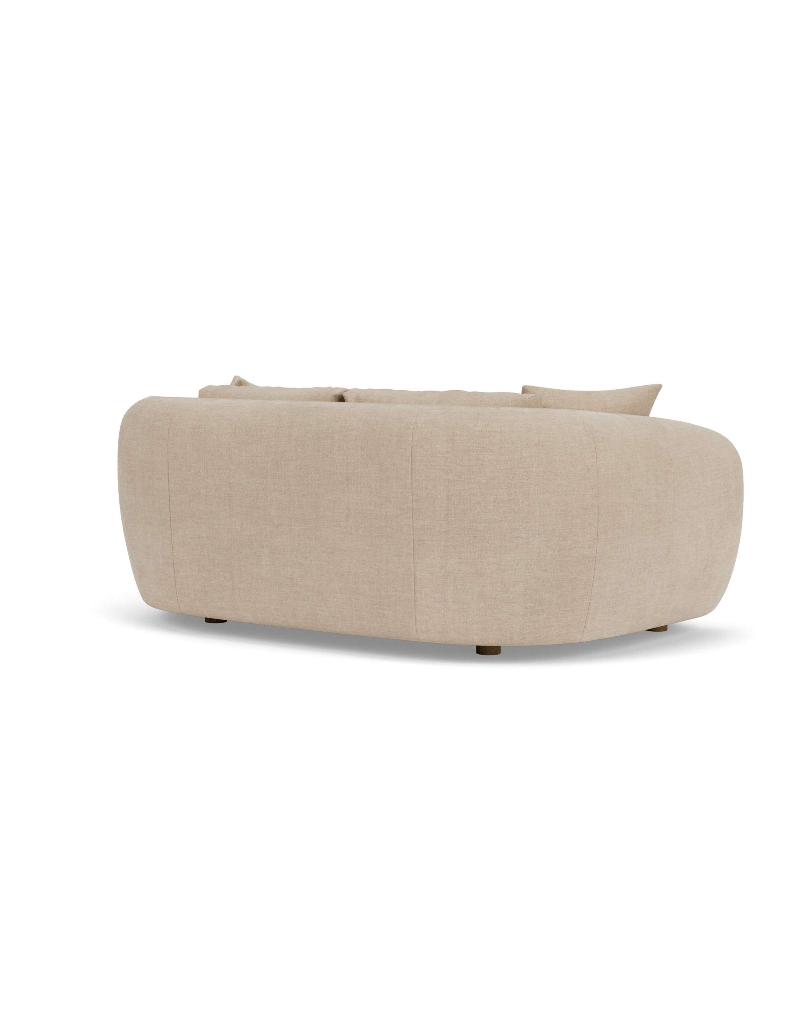 Cocoon Chenille 2 Seater Curved Sofa 4 of 7