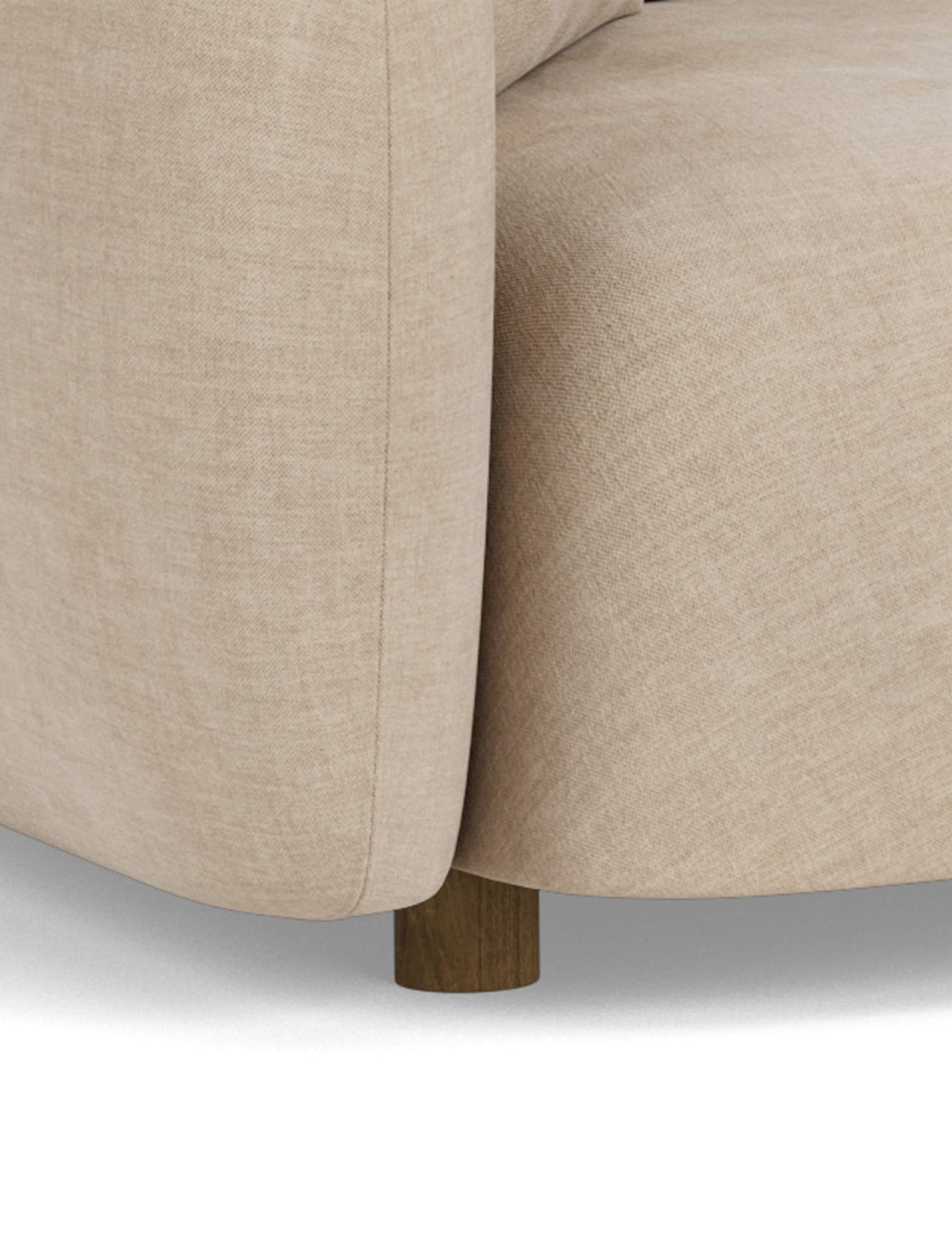 Cocoon Chenille 2 Seater Curved Sofa 5 of 7