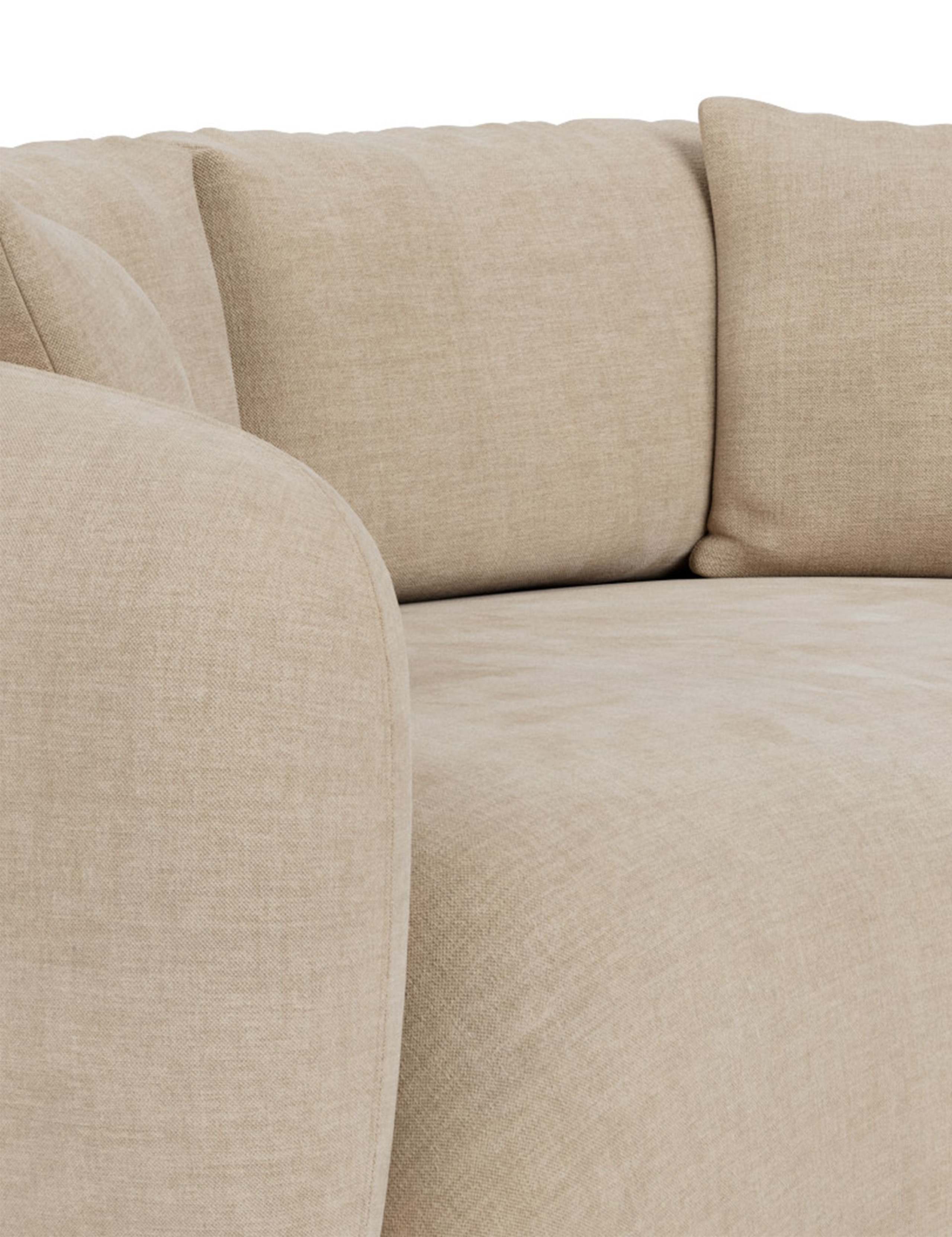 Cocoon Chenille 2 Seater Curved Sofa 6 of 7