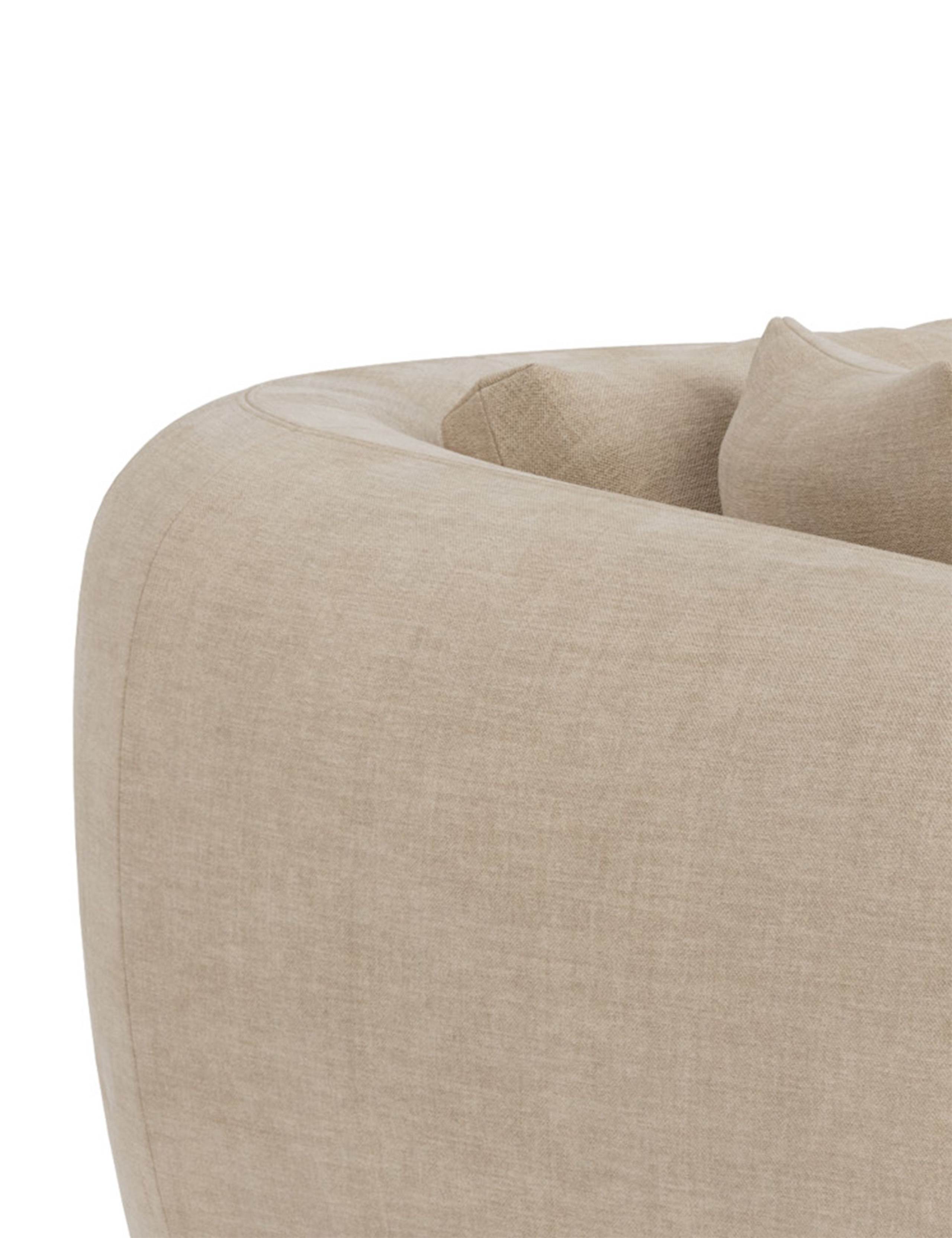 Cocoon Chenille 2 Seater Curved Sofa 7 of 7