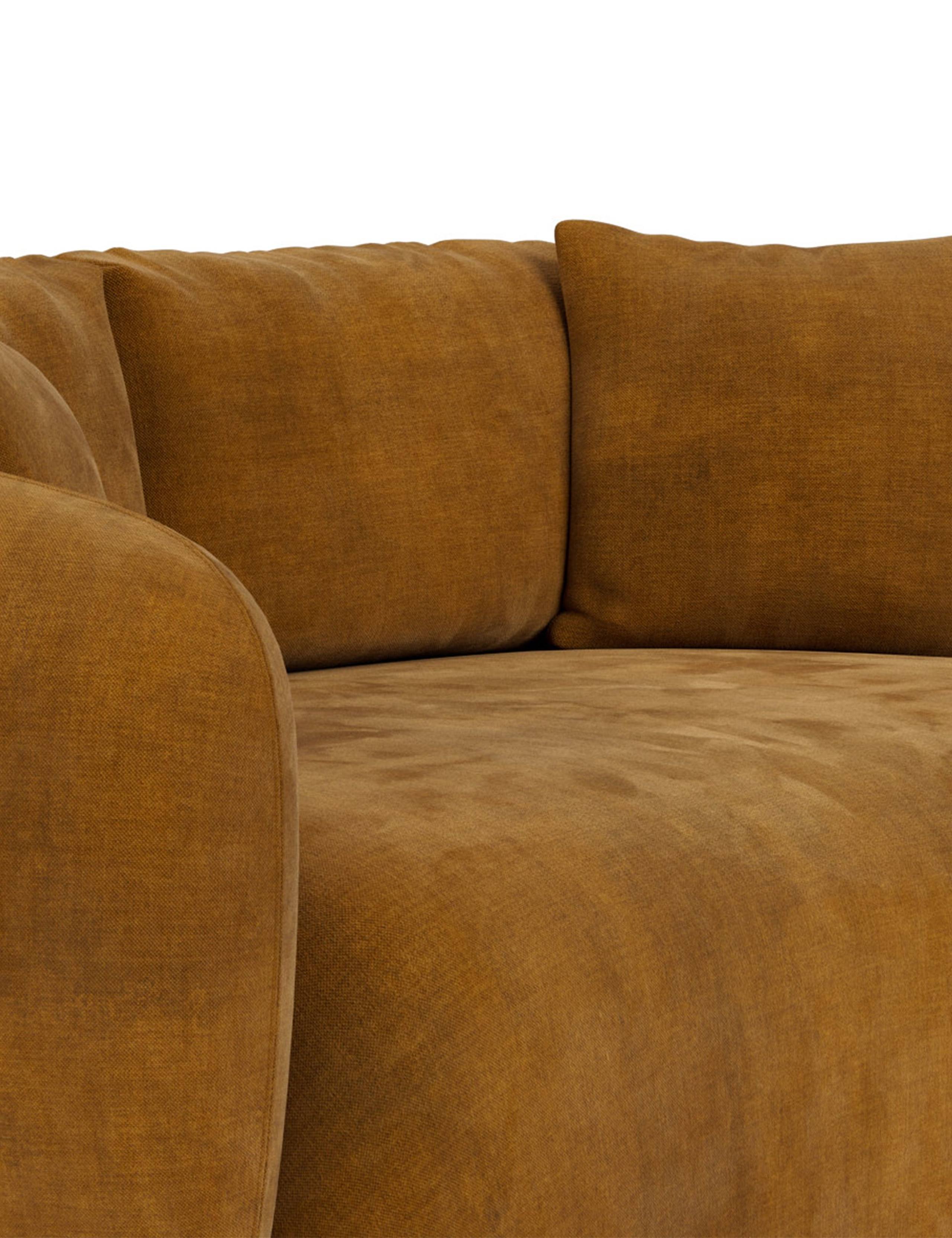 Cocoon Chenille 2 Seater Curved Sofa 7 of 8