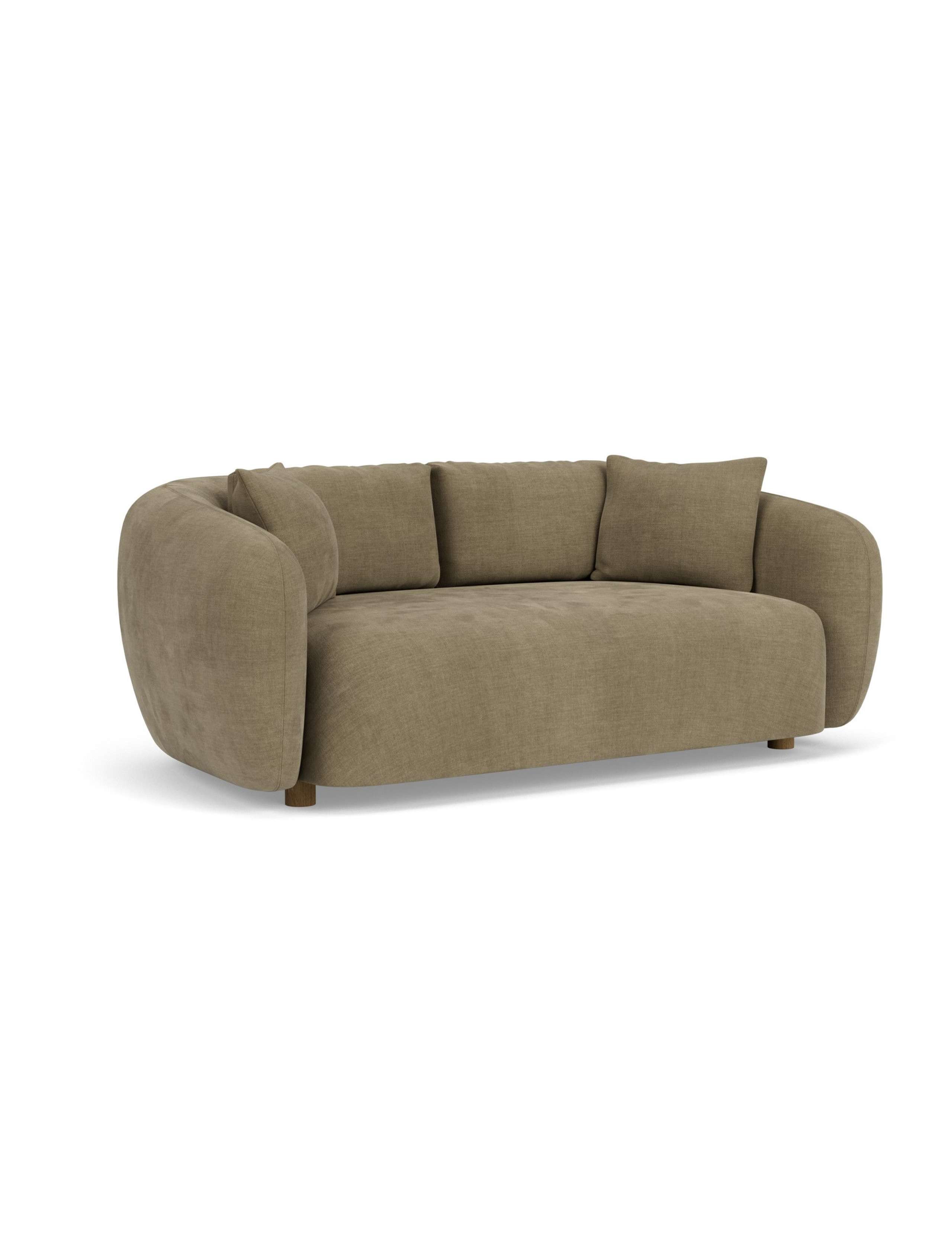 Cocoon Chenille 2 Seater Curved Sofa 3 of 6