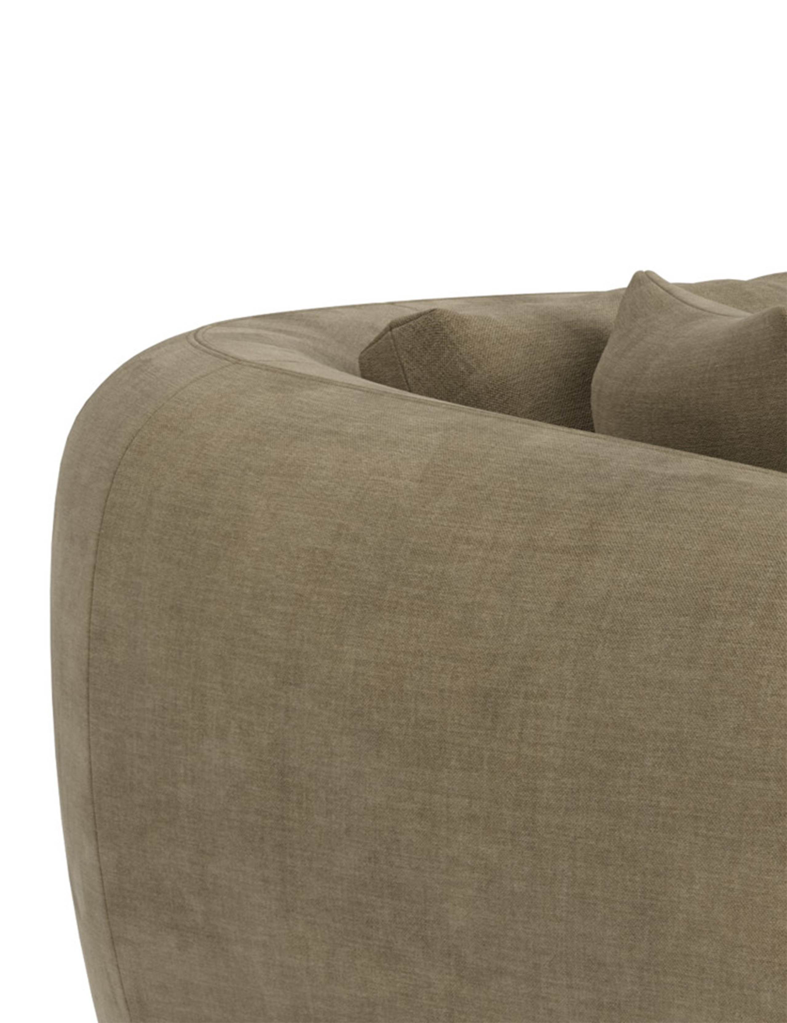 Cocoon Chenille 2 Seater Curved Sofa 6 of 6