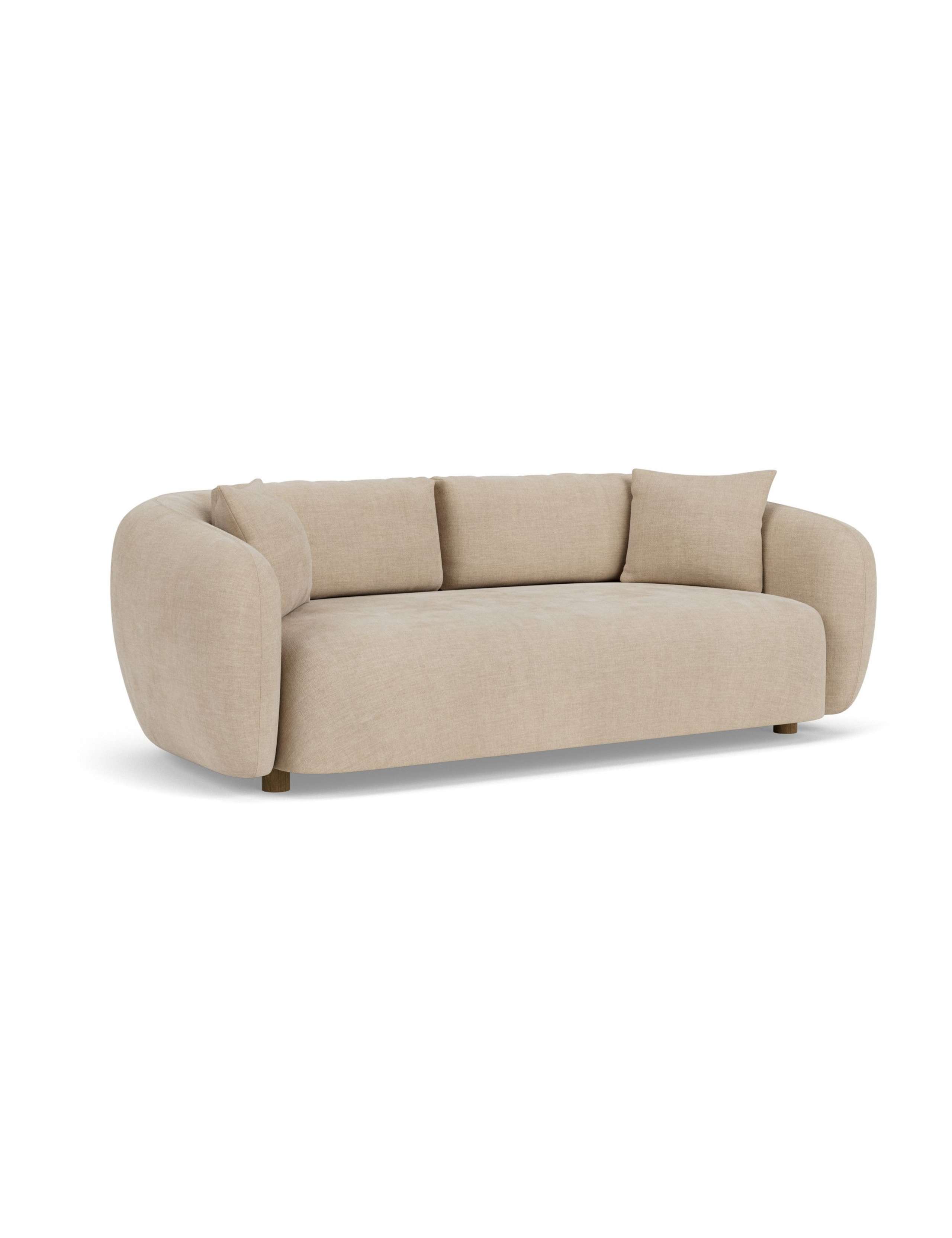 Cocoon Chenille 3 Seater Curved Sofa 3 of 7