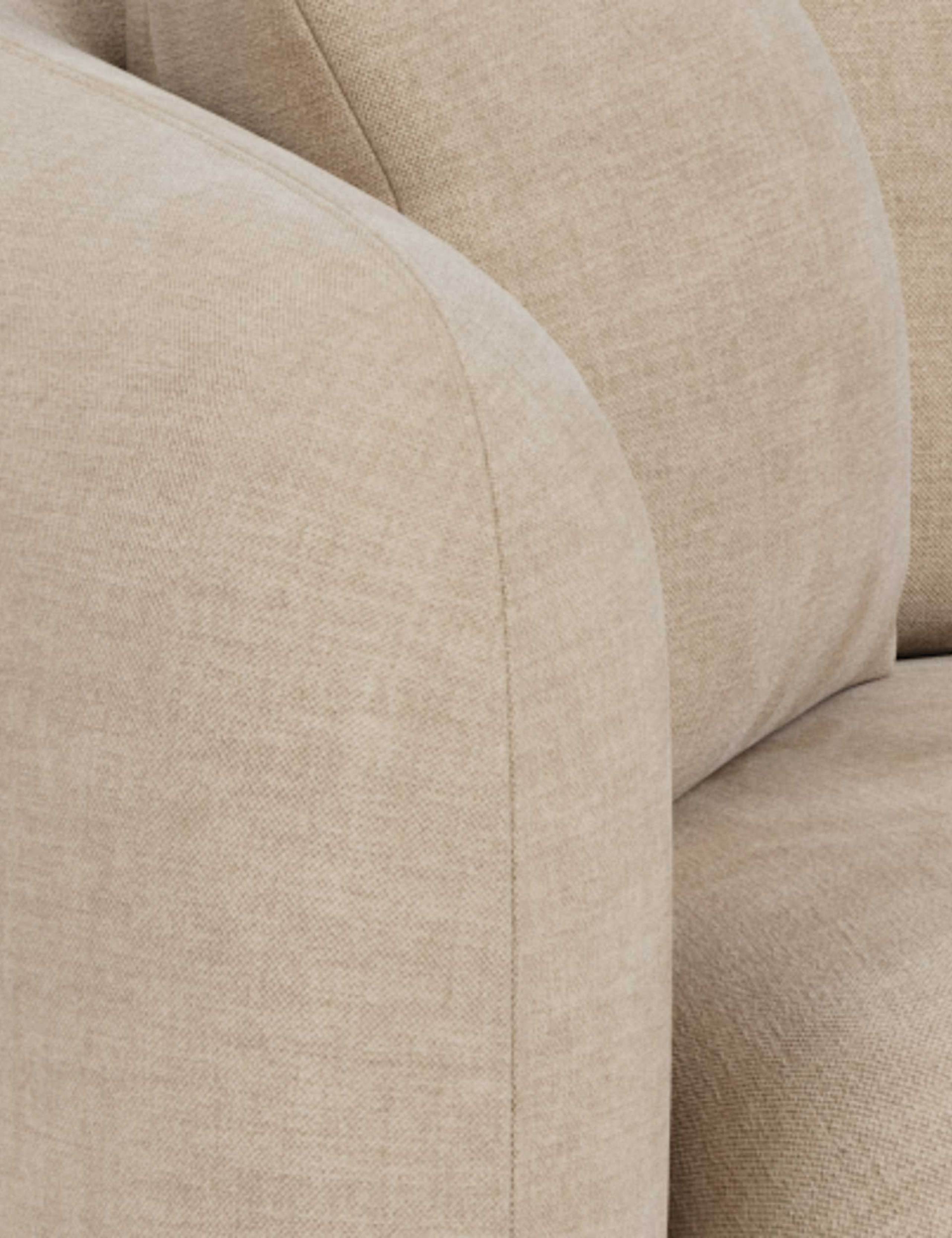 Cocoon Chenille 3 Seater Curved Sofa 5 of 7