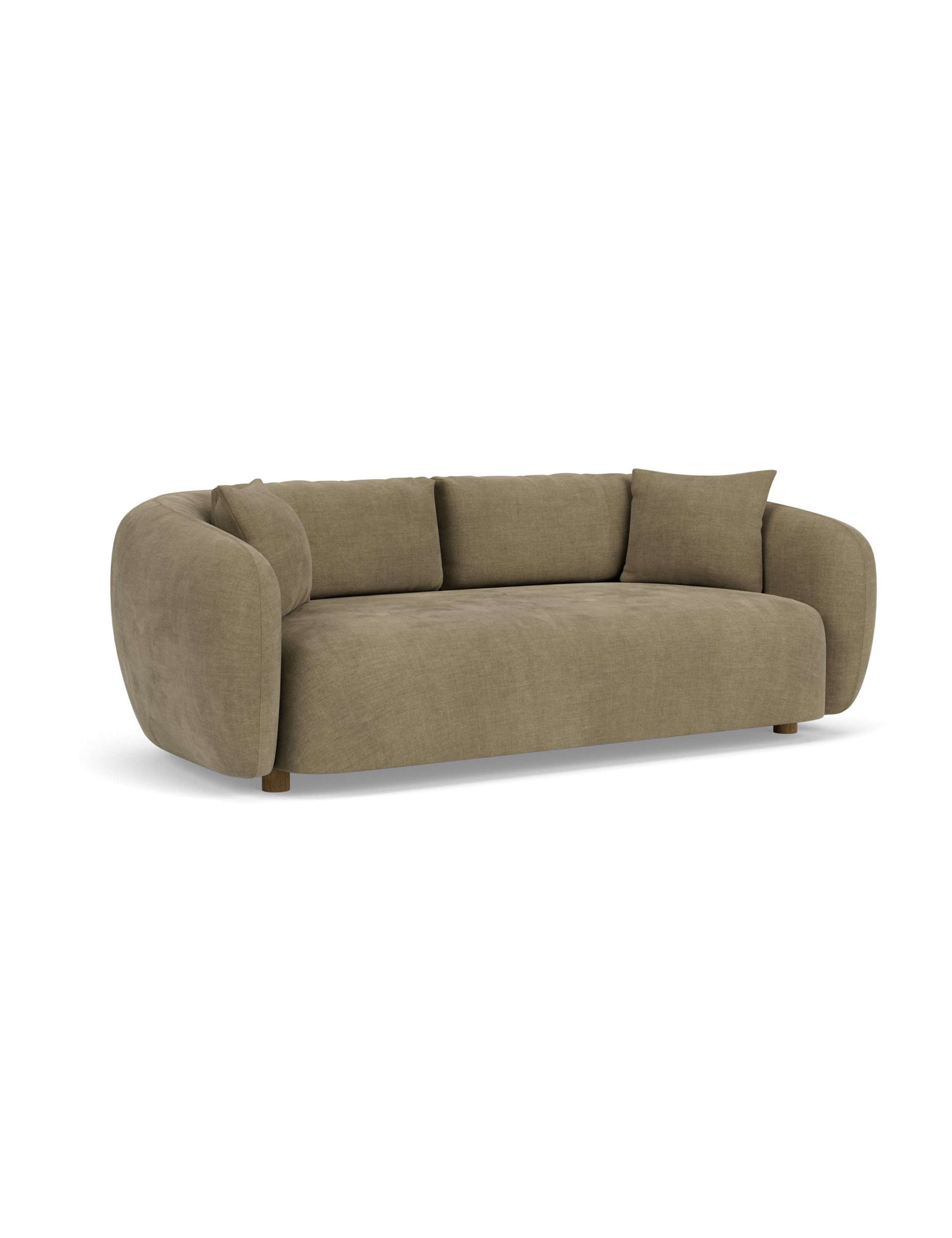 Cocoon Chenille 3 Seater Curved Sofa 3 of 7