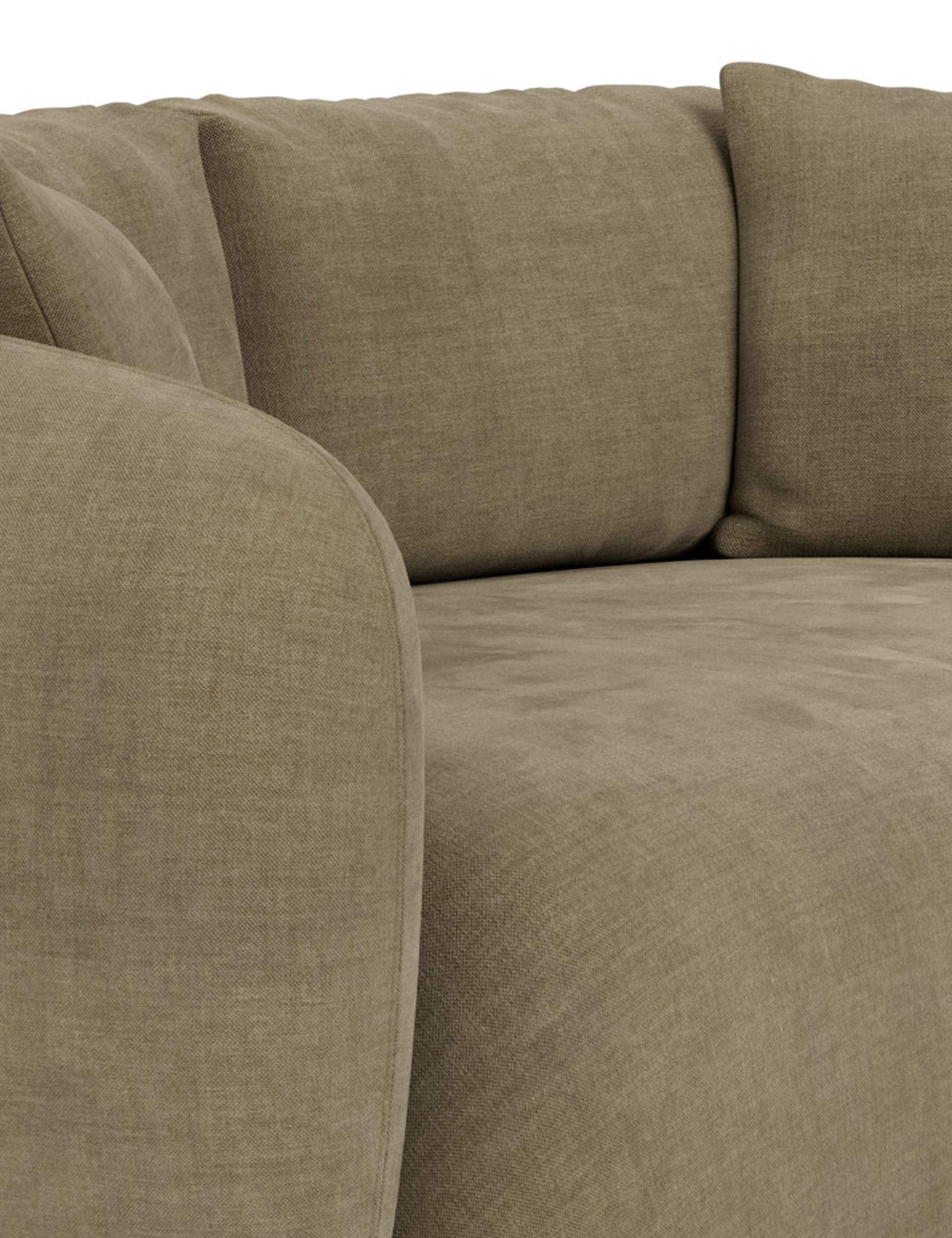 Cocoon Chenille 3 Seater Curved Sofa 6 of 7