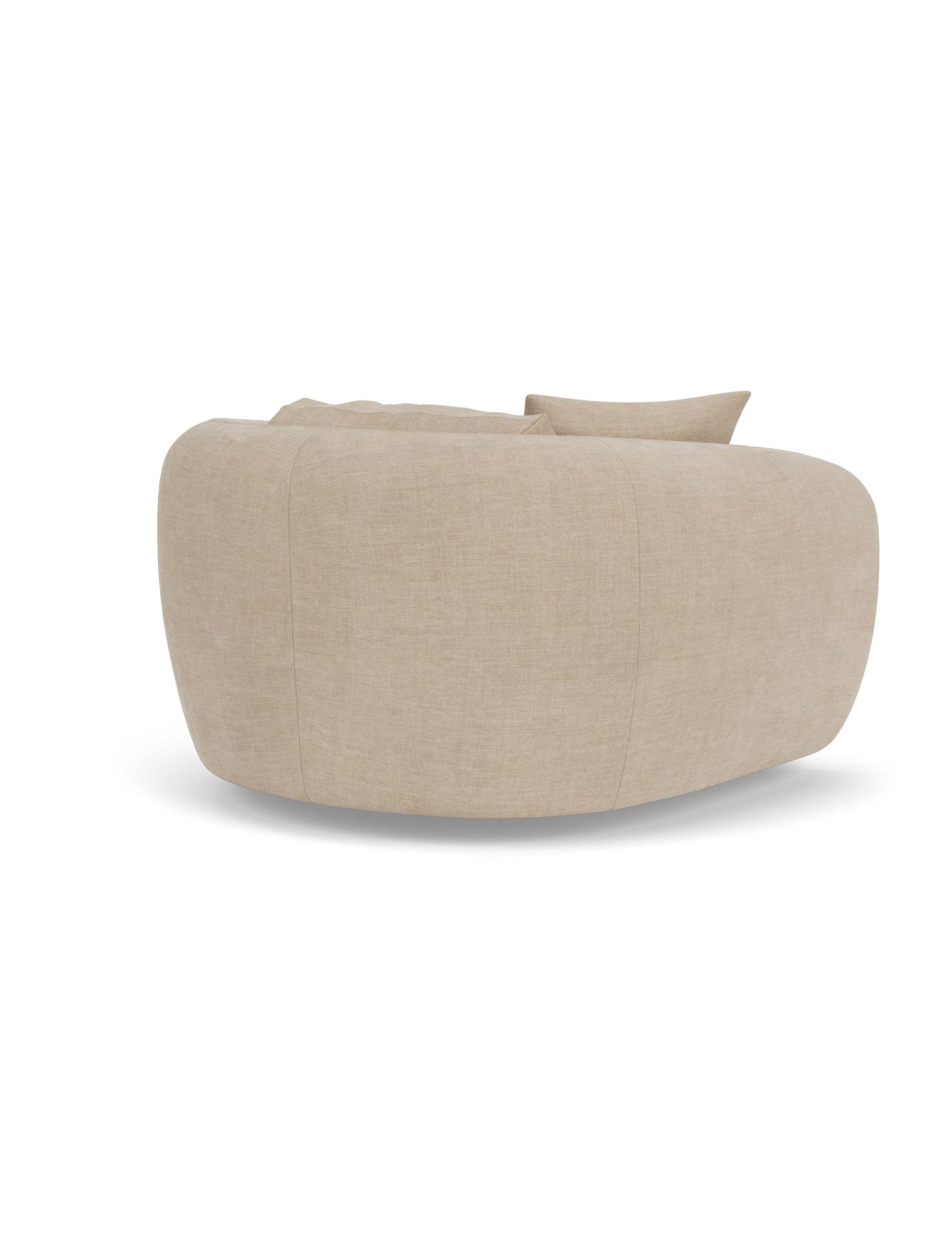 Cocoon Chenille Swivel Snuggle Chair 3 of 4