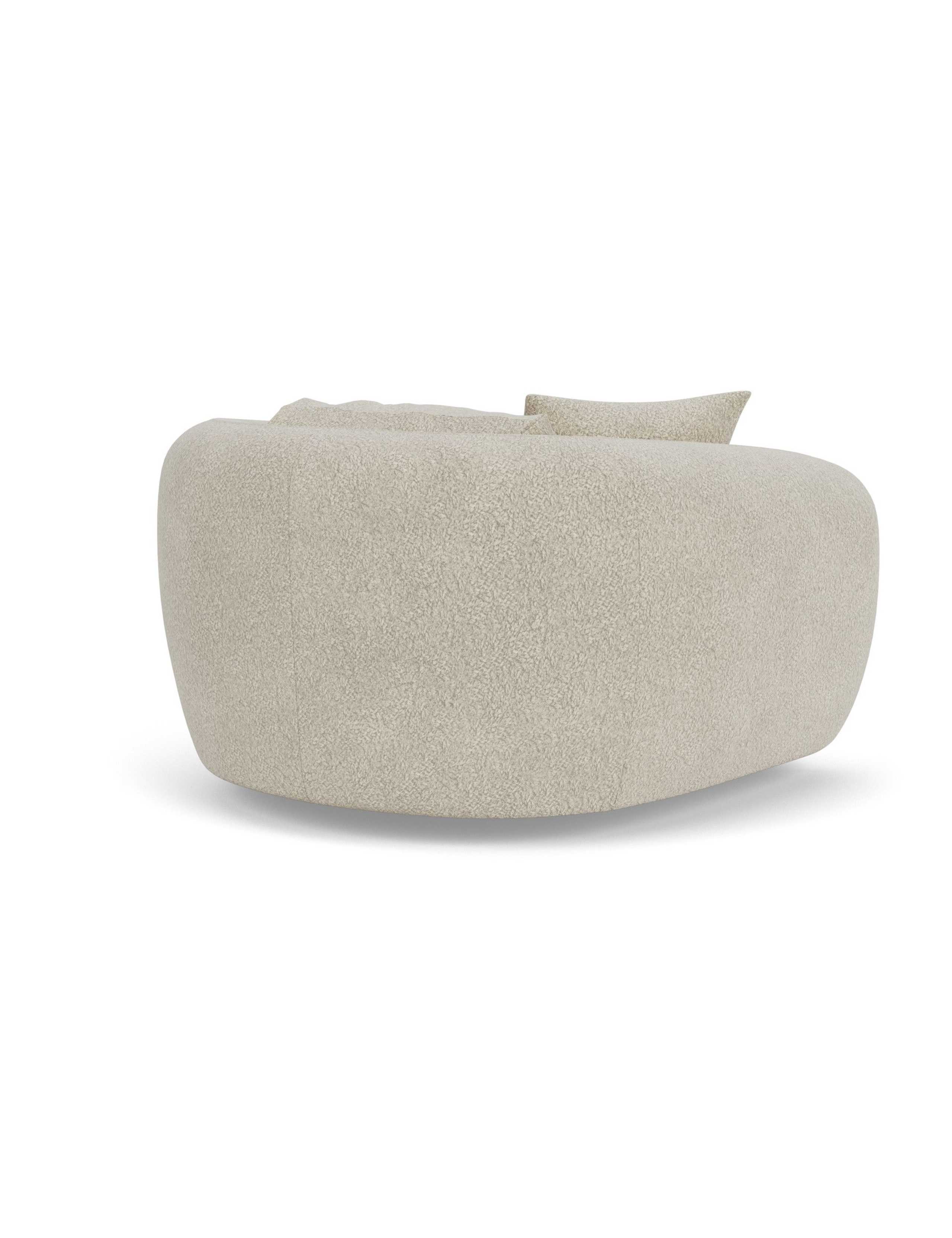 Cocoon Faux Sheepskin Swivel Snuggle Chair 7 of 9