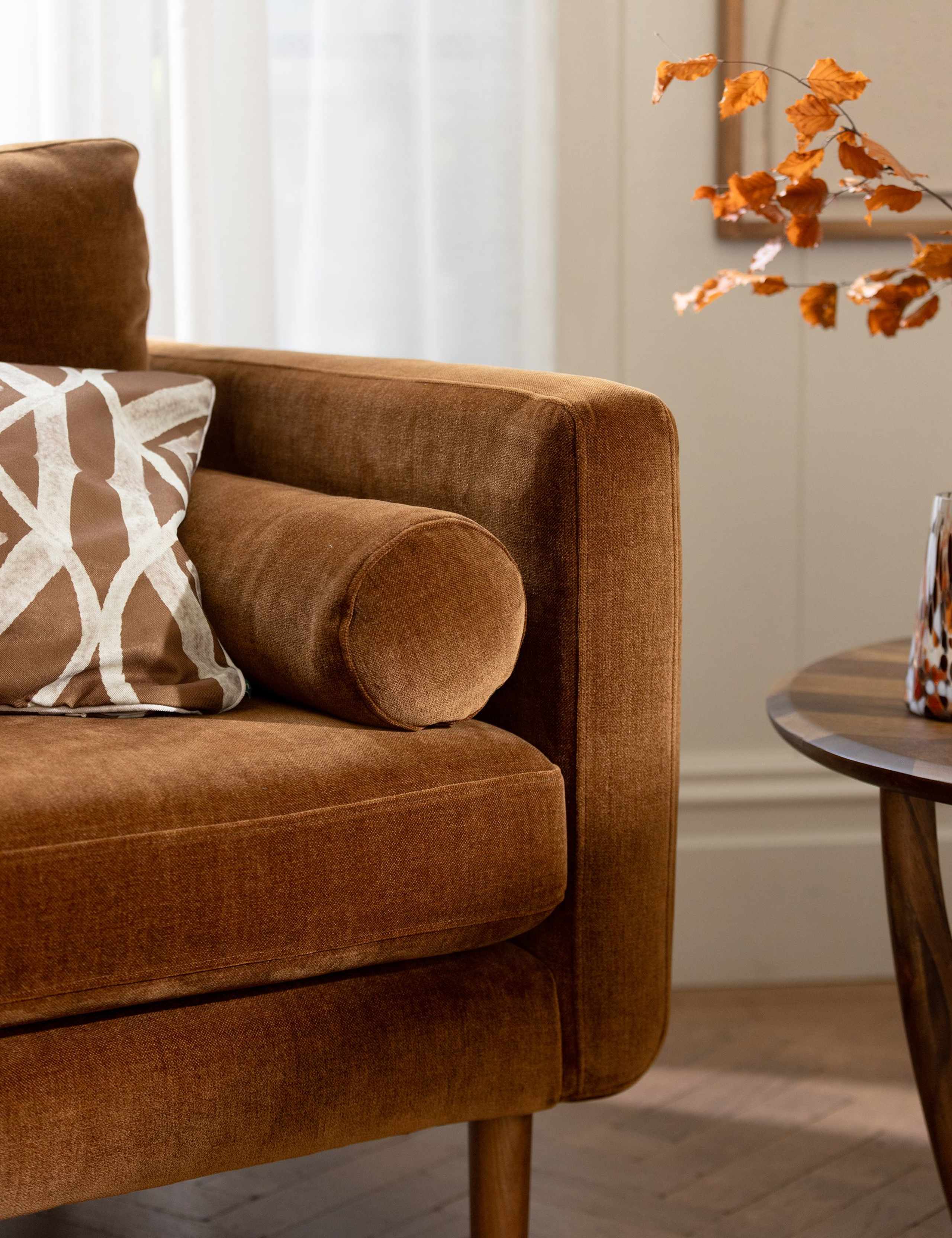 Moore Chenille Snuggle Chair 3 of 6