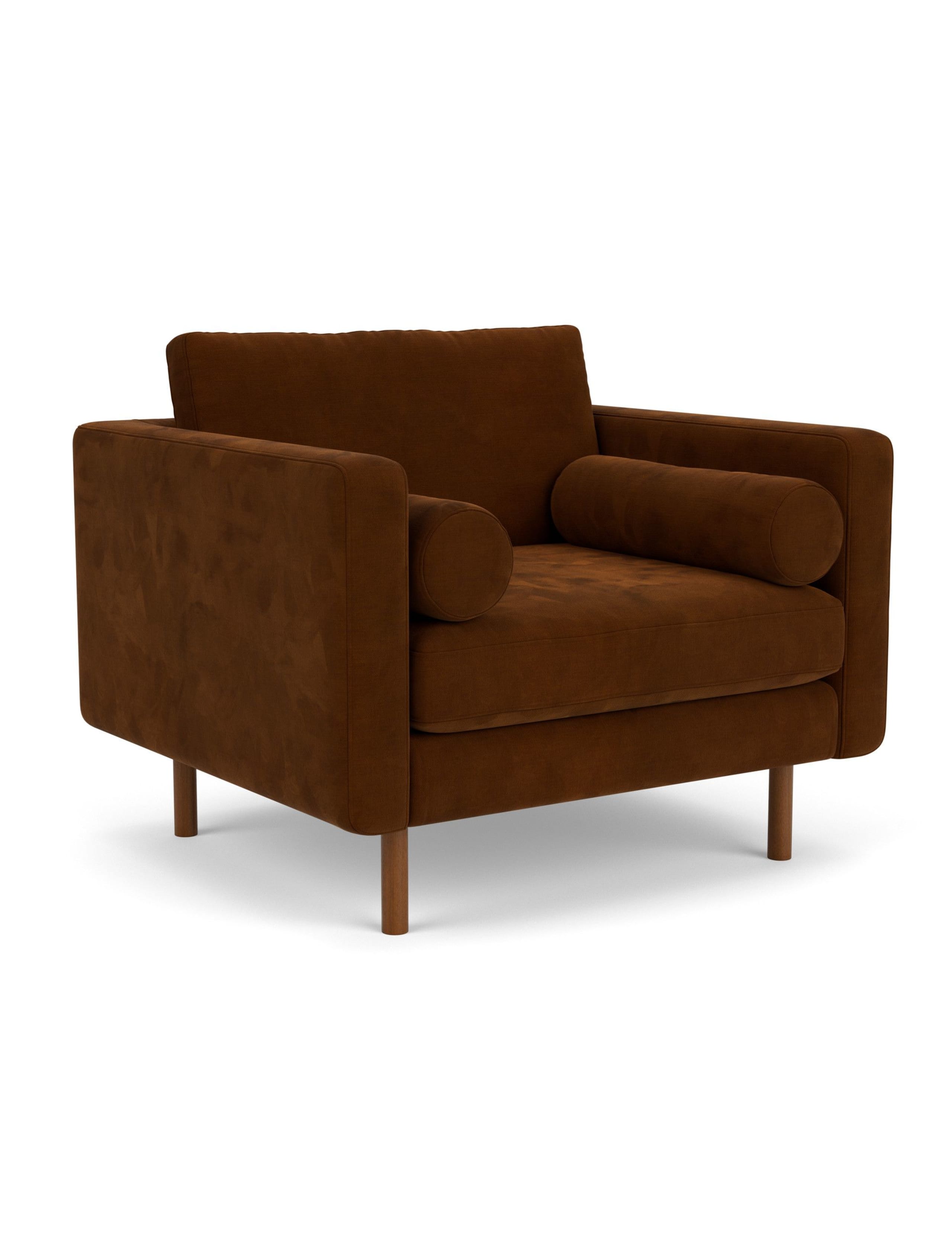 Moore Chenille Snuggle Chair 5 of 6