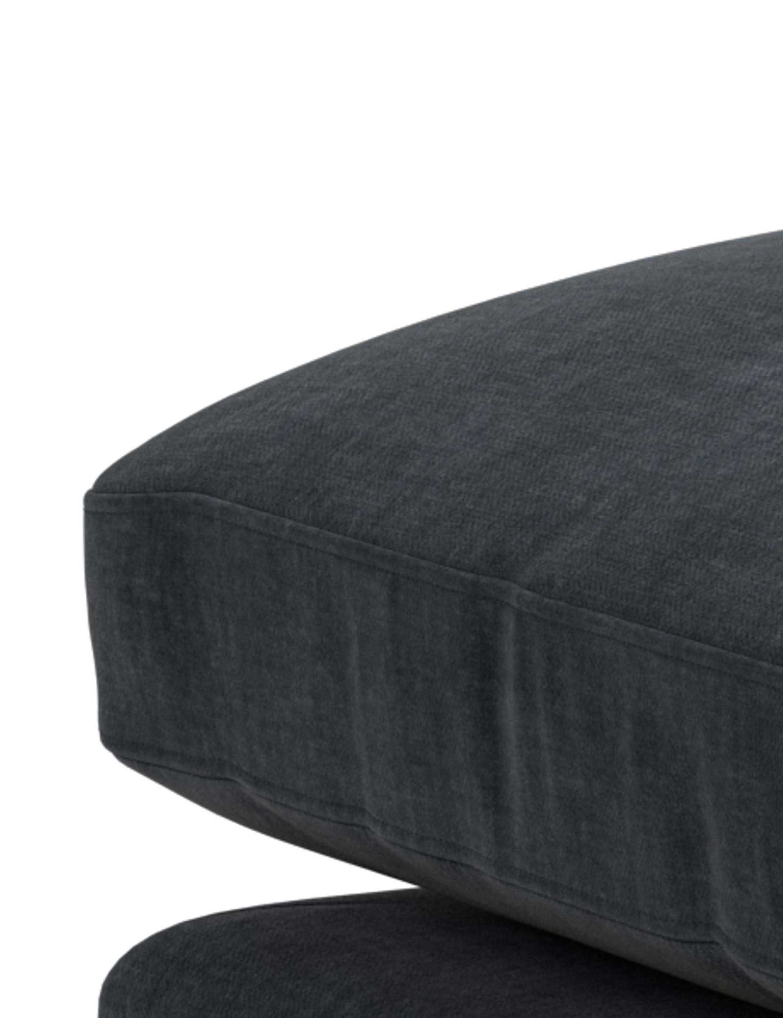 Palmer Textured Chenille Footstool 4 of 5