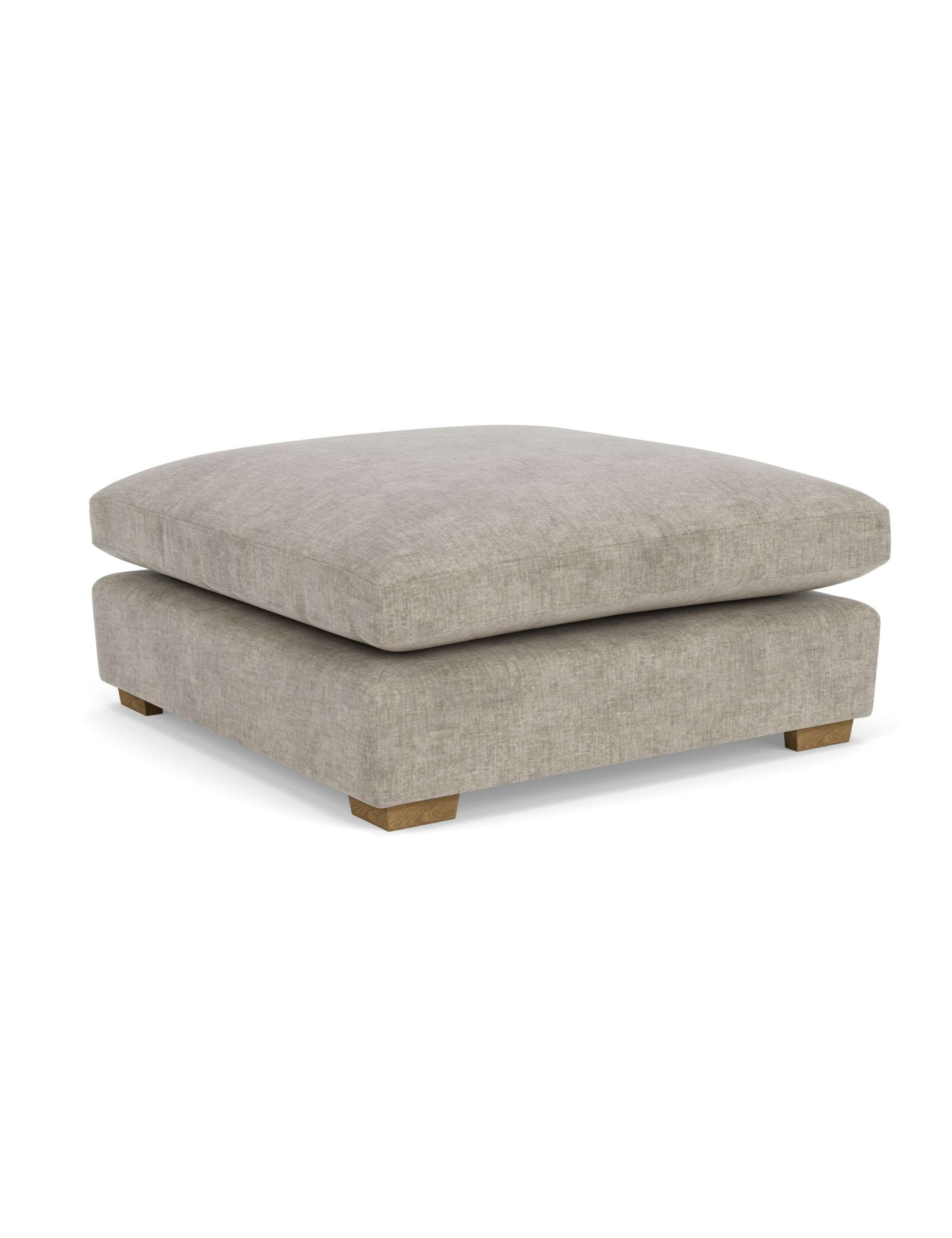 Palmer Textured Chenille Footstool 2 of 5