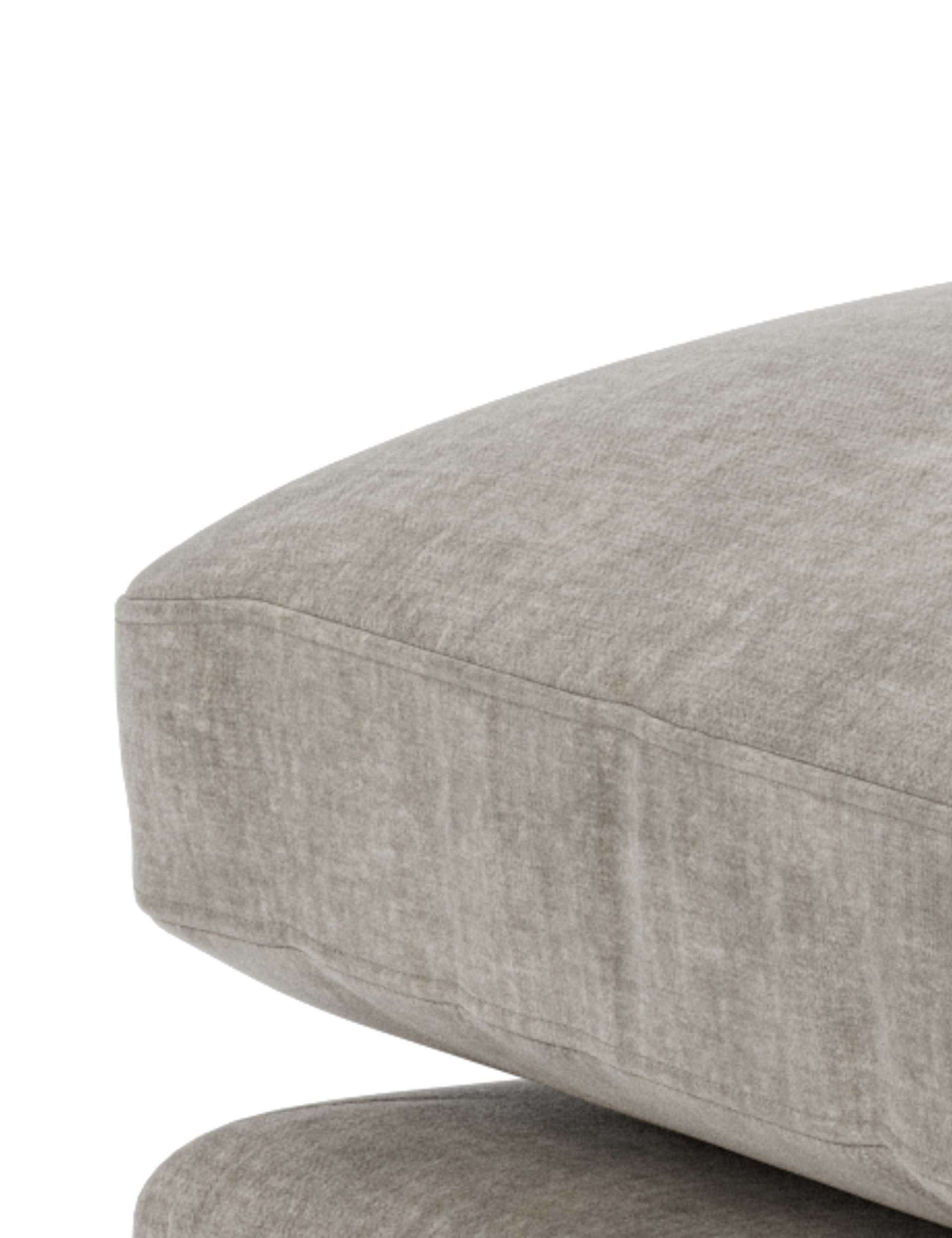 Palmer Textured Chenille Footstool 5 of 5