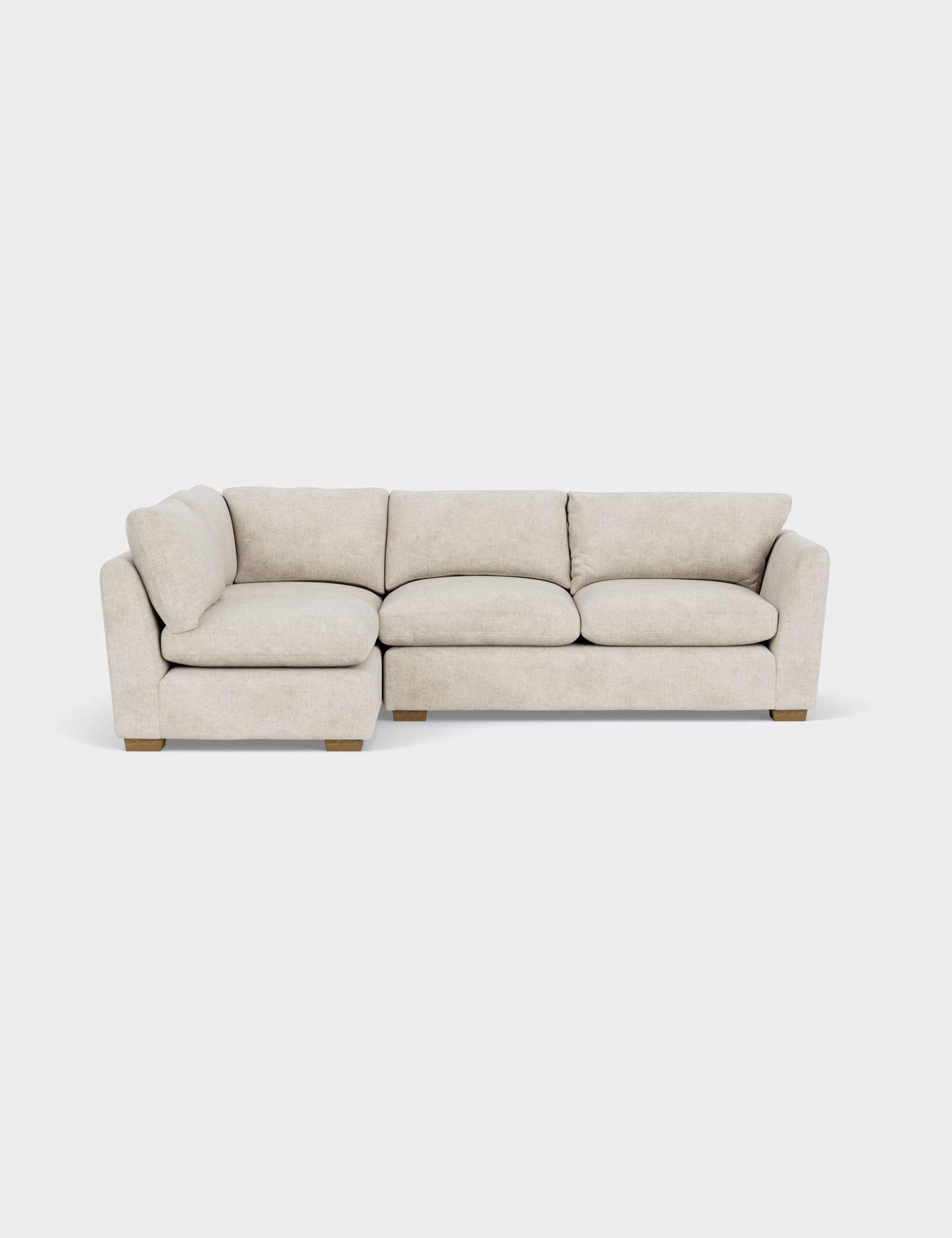 Palmer Textured Chenille Left Hand Corner Sofa 4 of 5