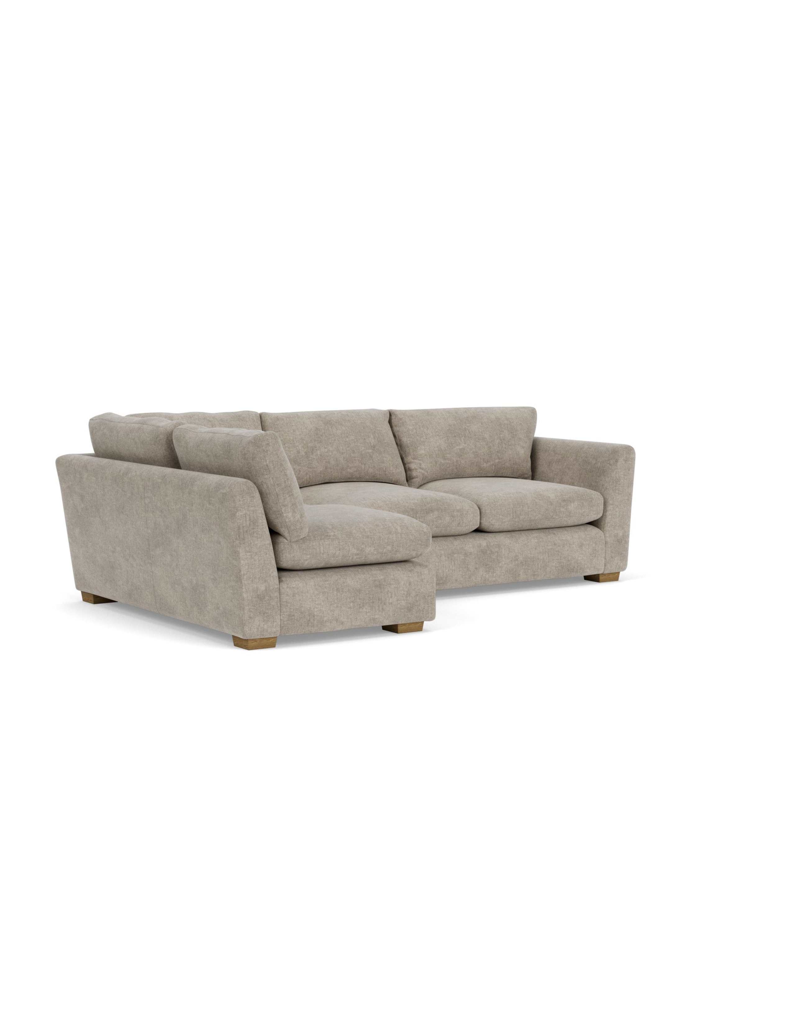 Palmer Textured Chenille Left Hand Corner Sofa 3 of 4