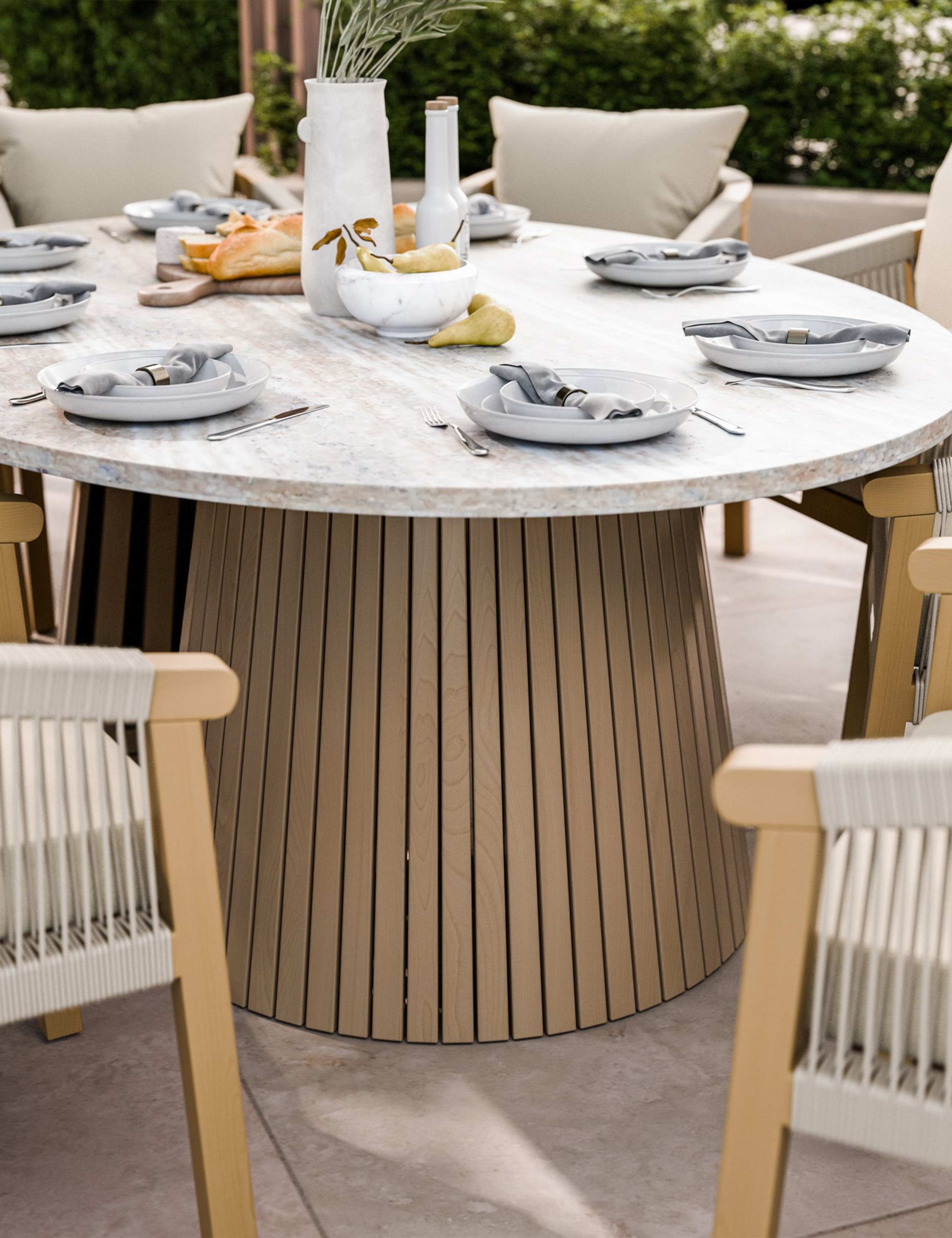 Jupiter Ellipse 8 Seater Dining Set 3 of 3