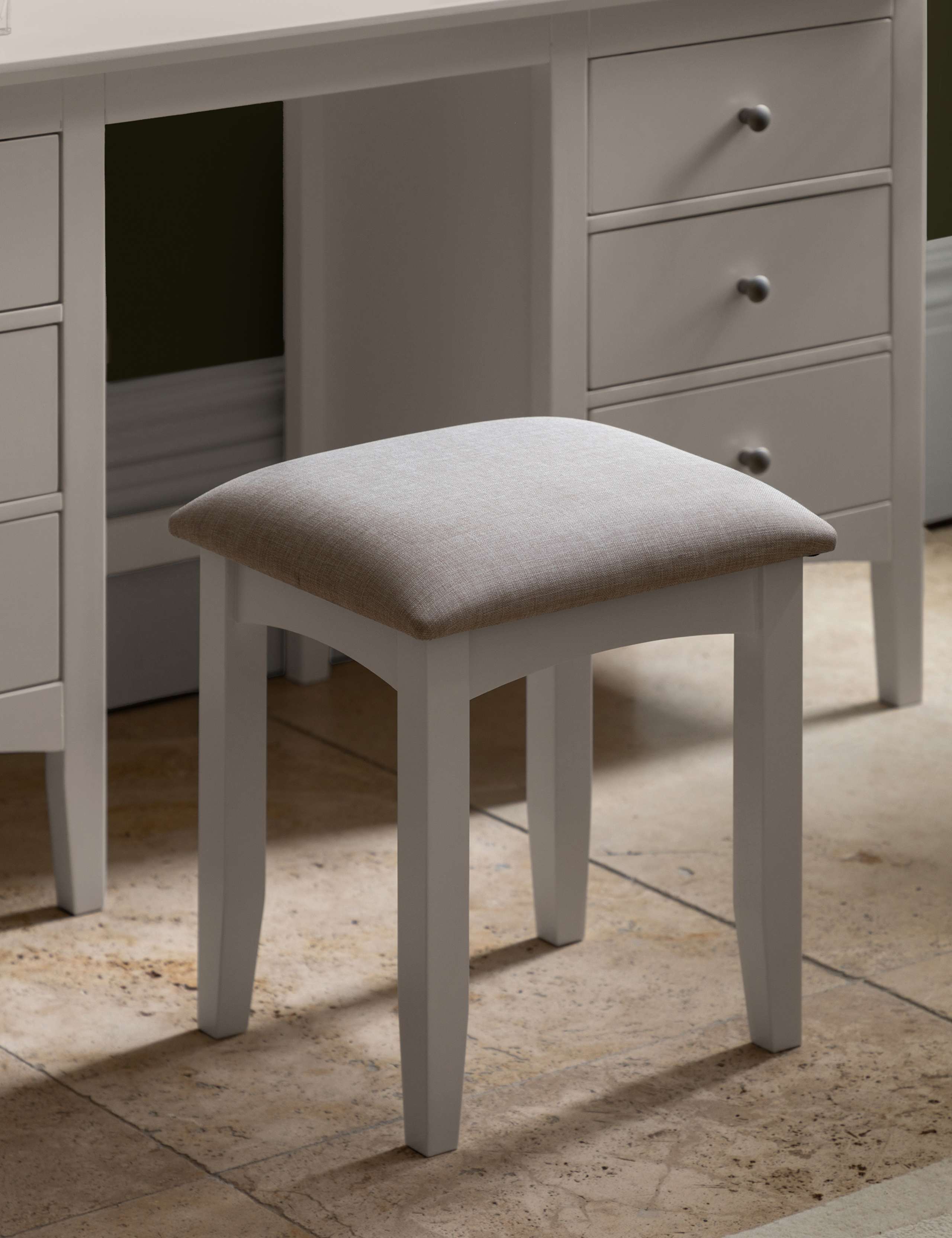 Hastings Grey Dressing Table & Stool 3 of 14