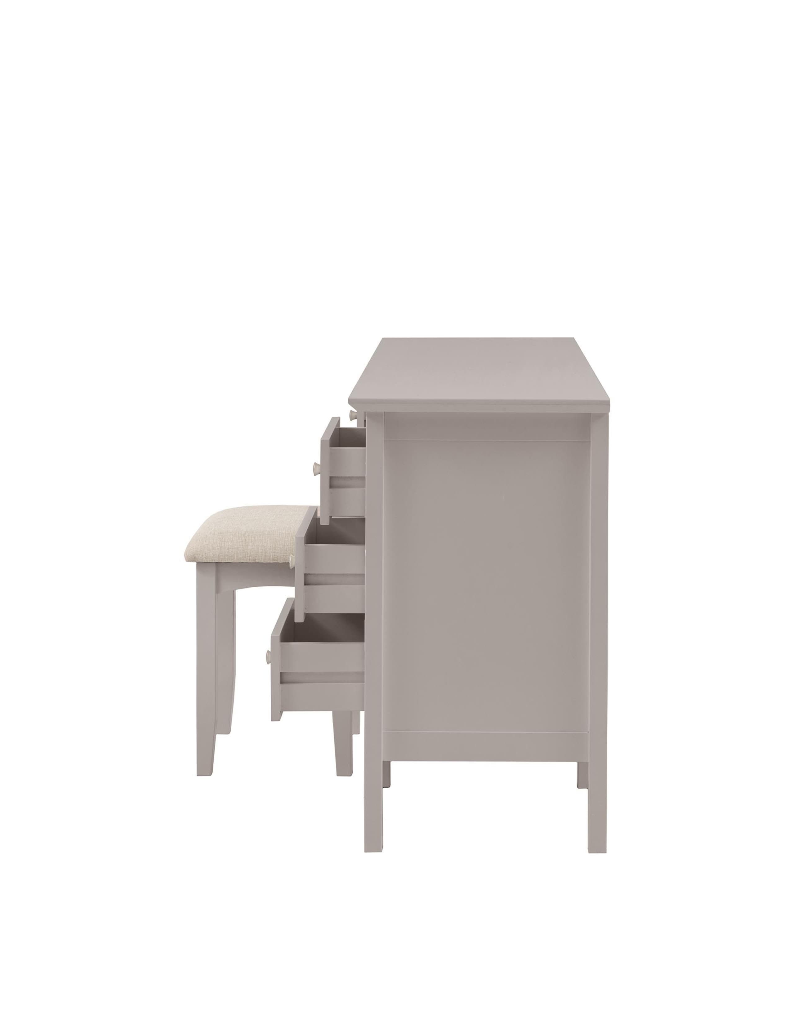 Hastings Grey Dressing Table & Stool 13 of 14