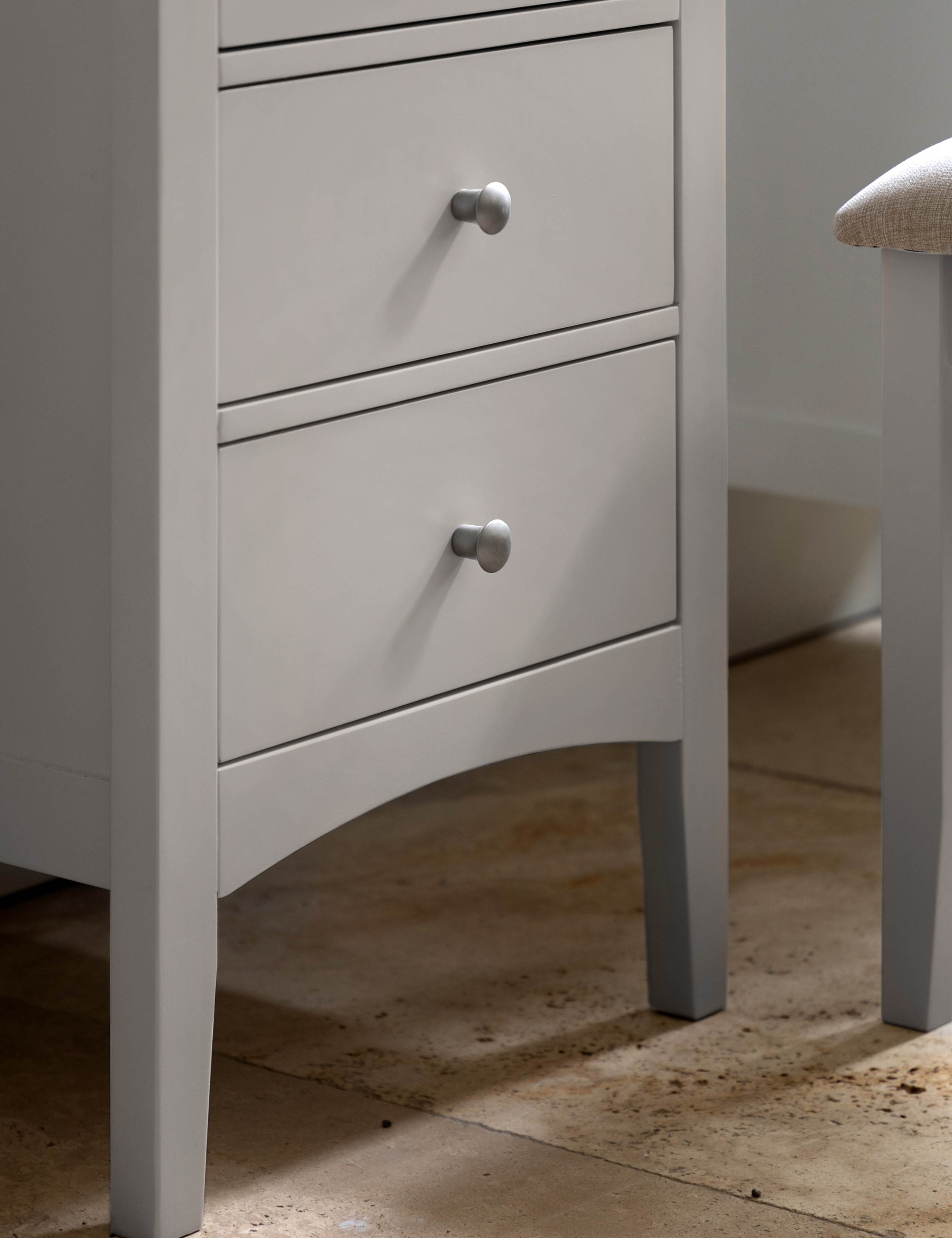 Hastings Grey Dressing Table & Stool 5 of 14
