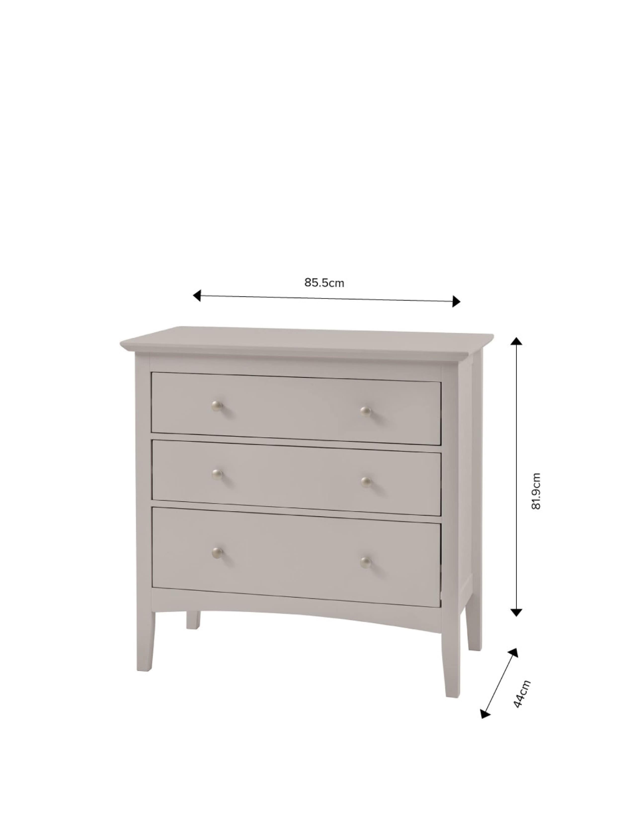 Hastings Grey 3 Drawer Chest 8 of 8