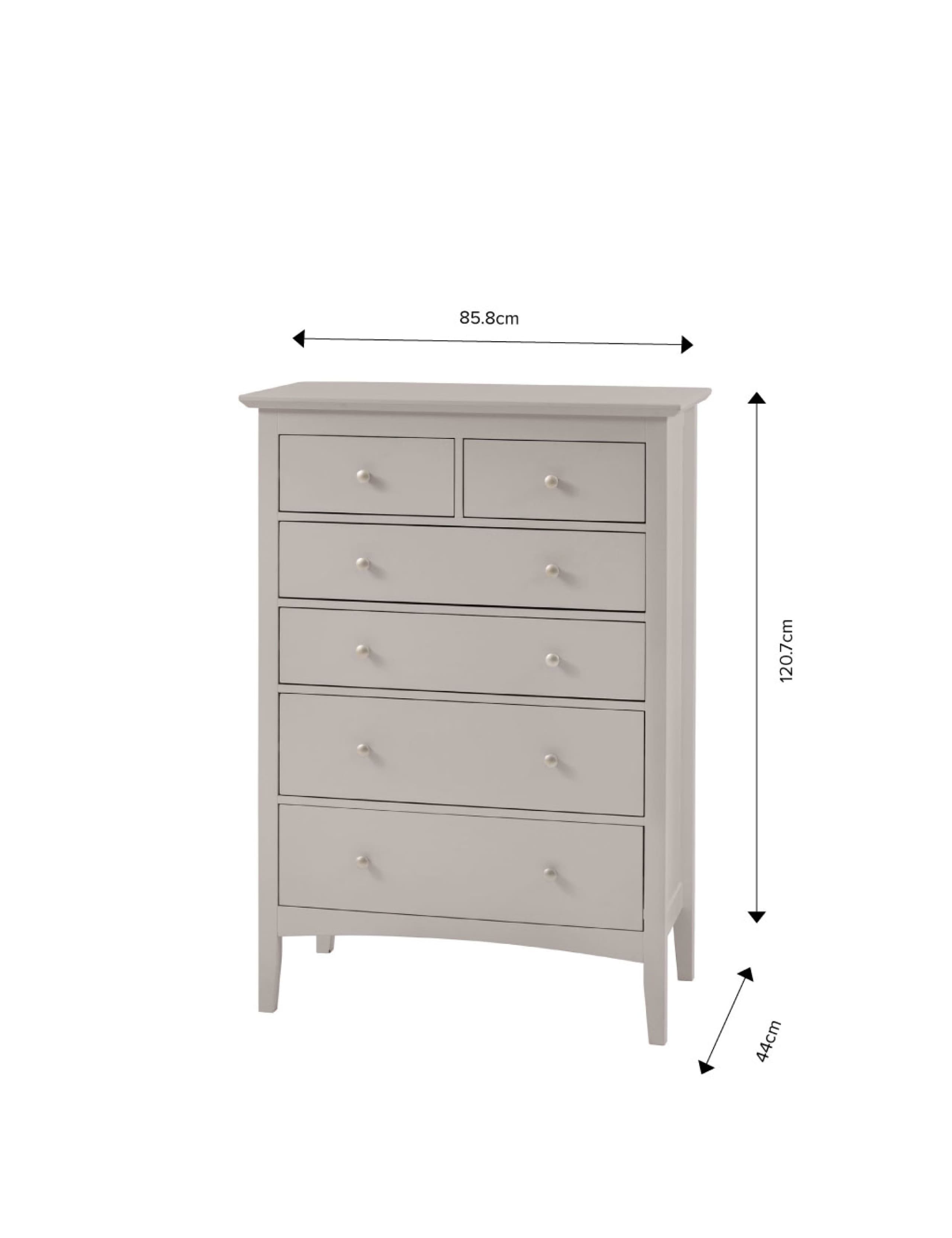 Hastings Grey 6 Drawer Chest 8 of 8
