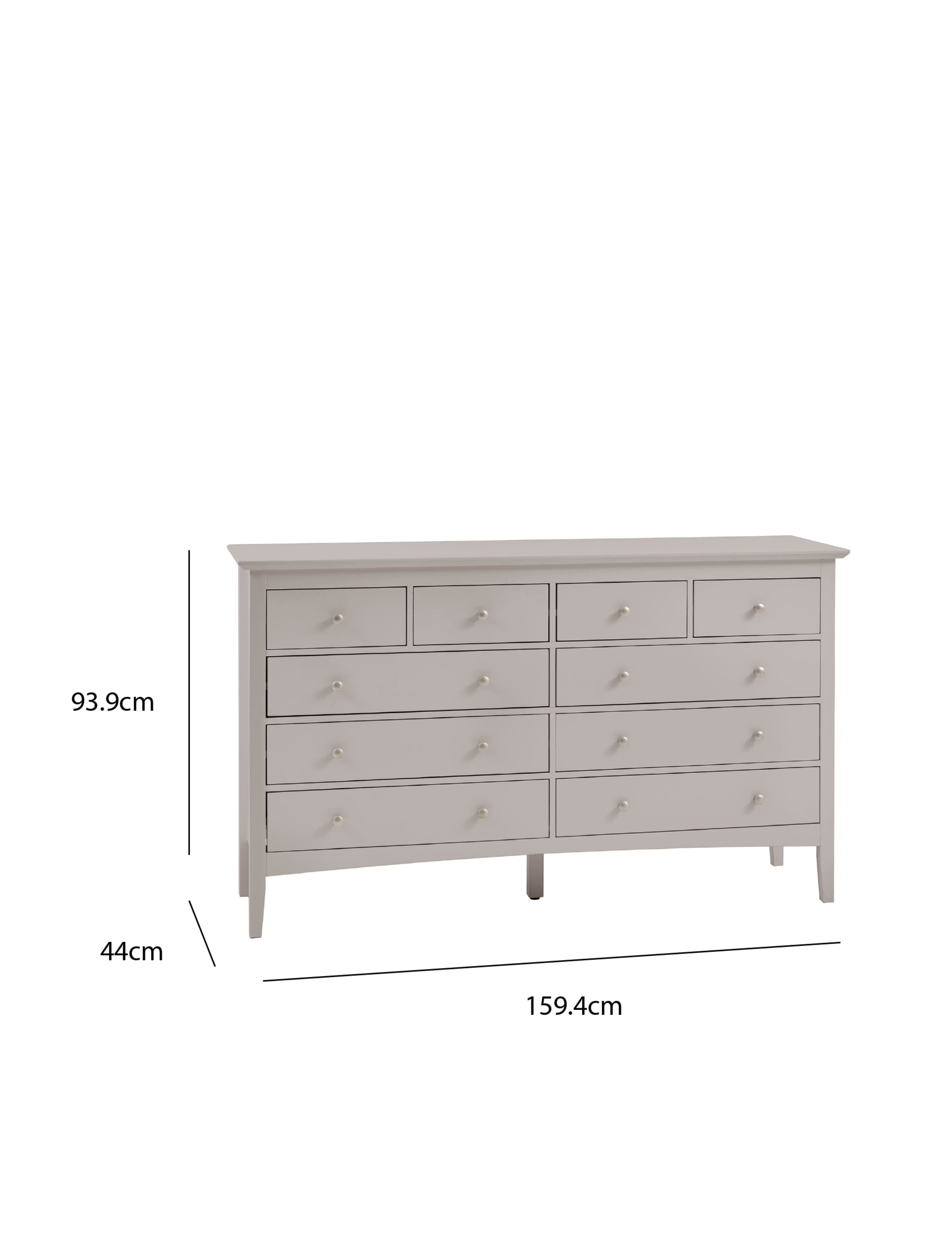 Hastings Grey 10 Drawer Chest 9 of 9