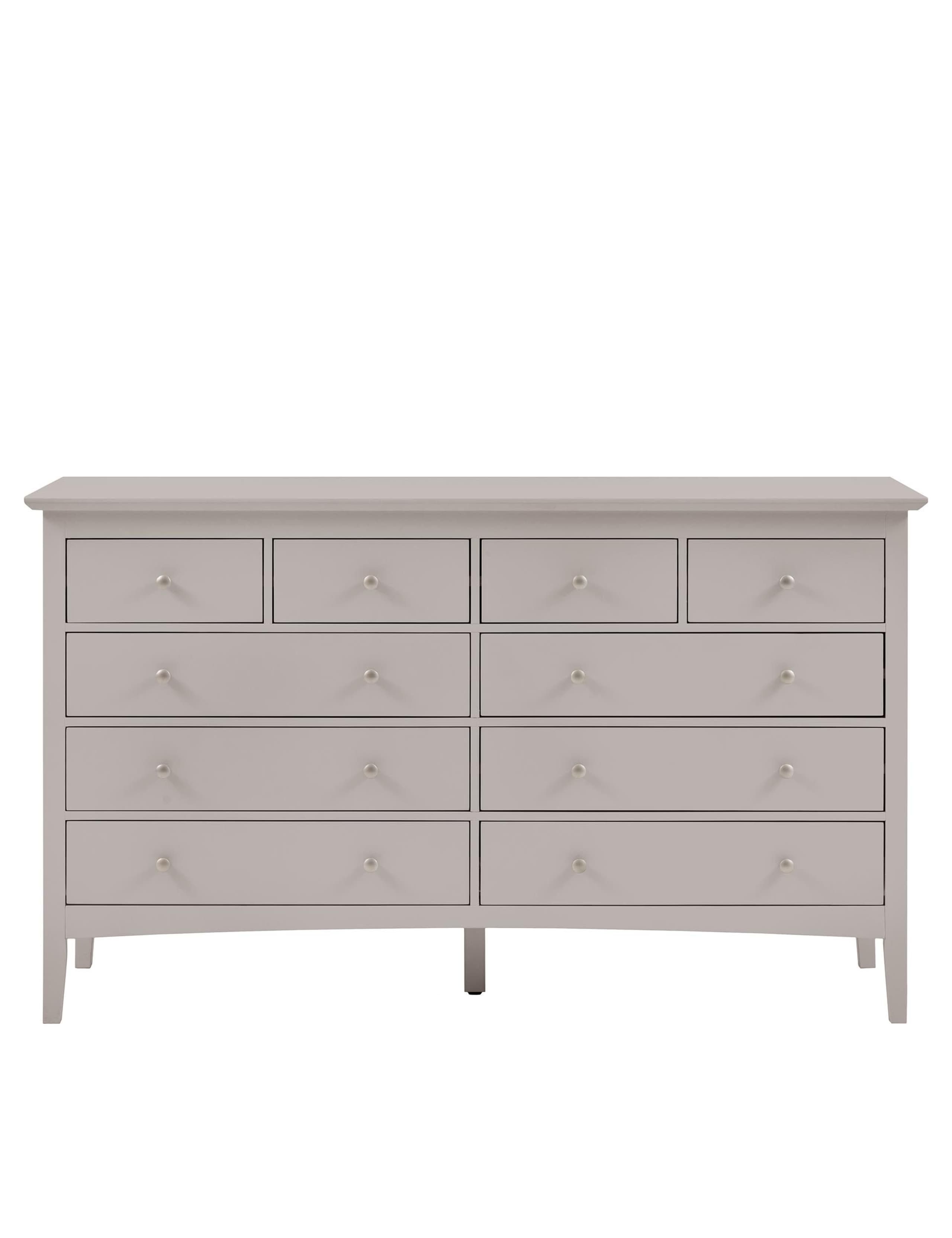 Hastings Grey Wide 10 Drawer Chest 2 of 13