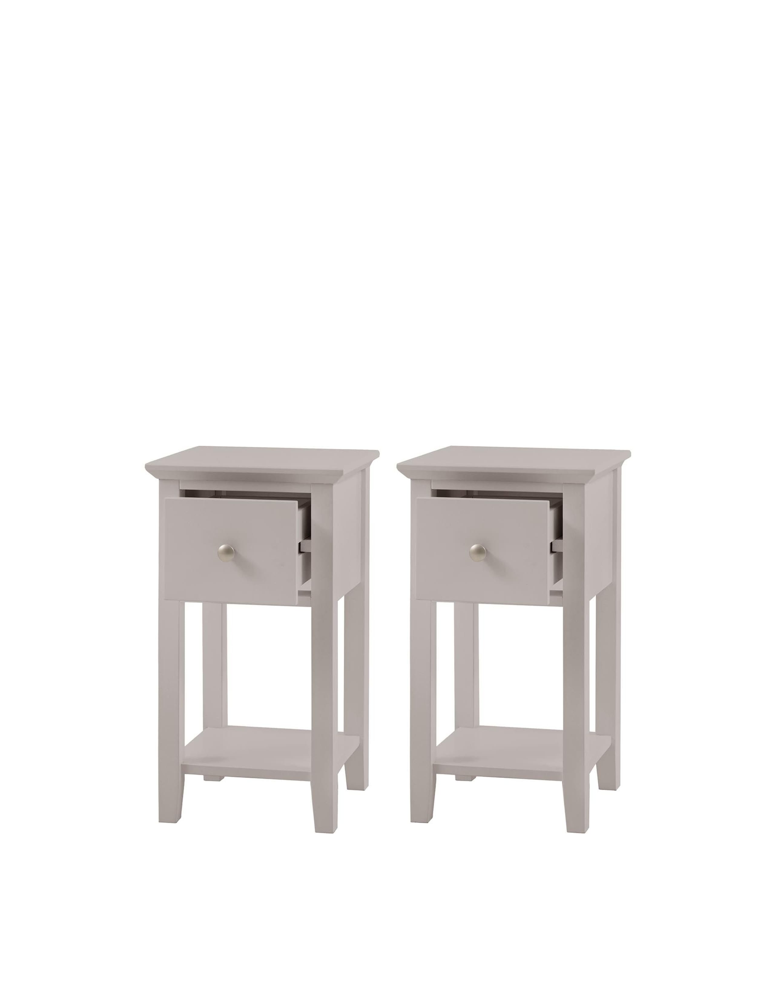 Set of 2 Hastings 1 Drawer Bedside Tables 9 of 11