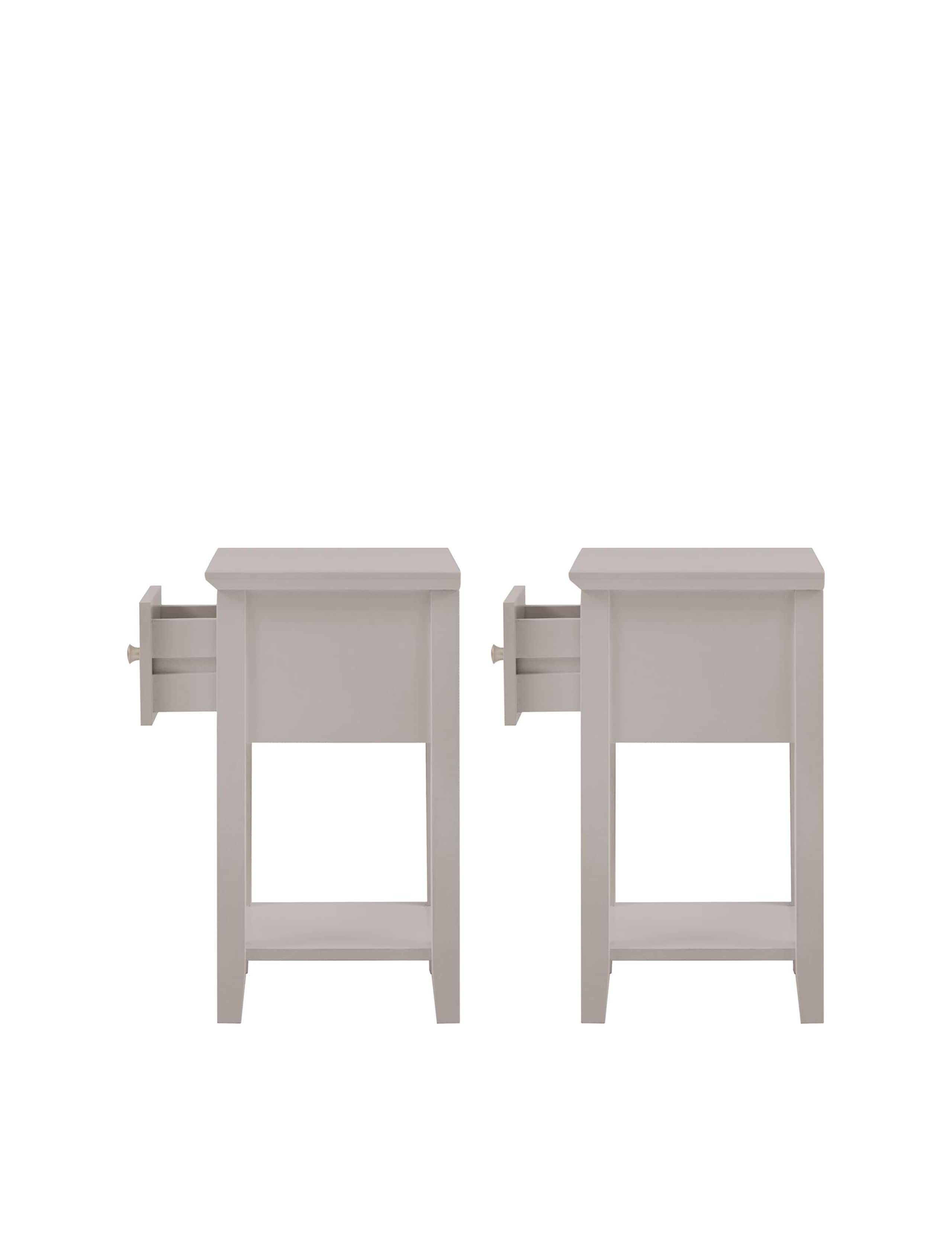 Set of 2 Hastings Grey Bedside Tables 10 of 11