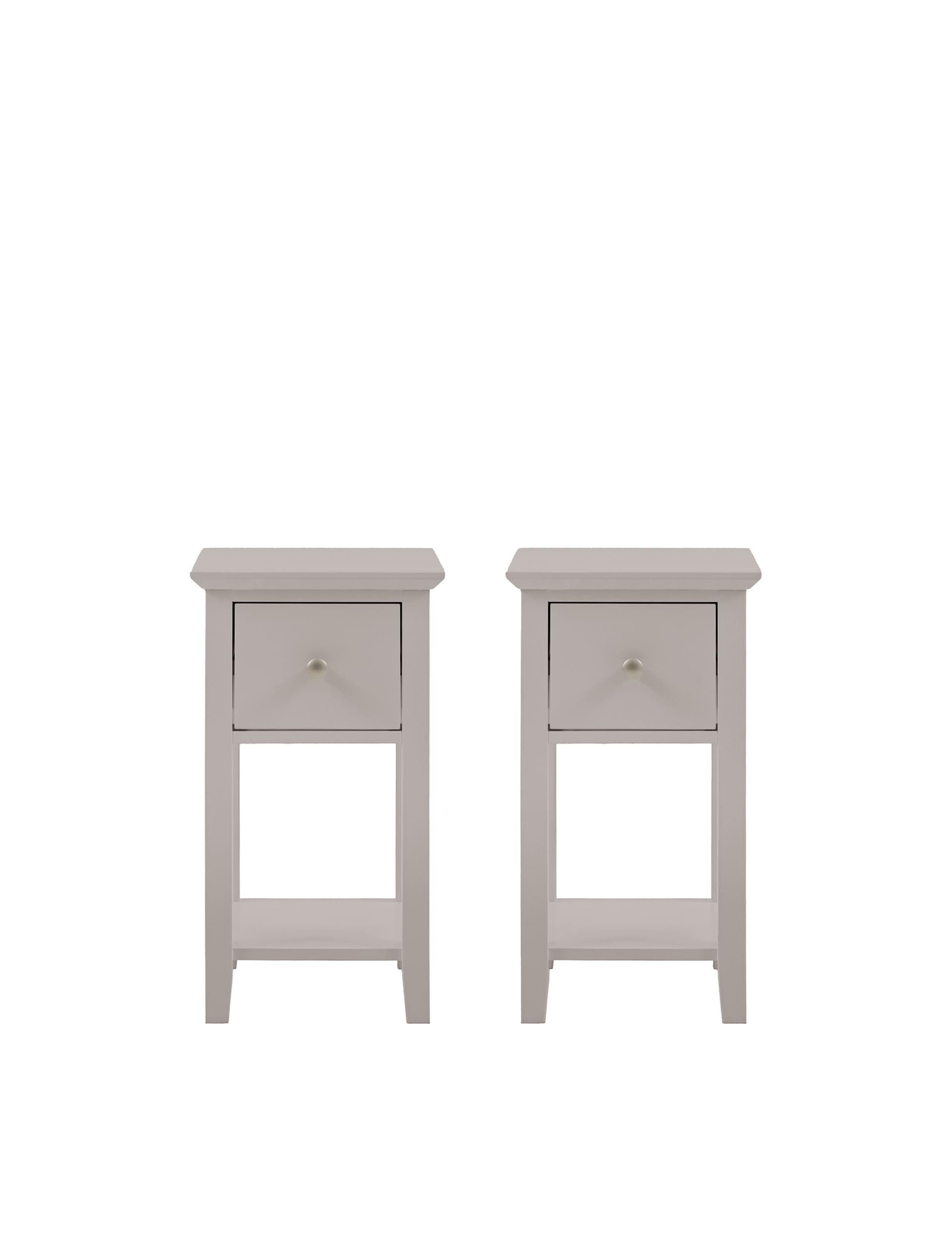 Set of 2 Hastings Grey Bedside Tables 2 of 11