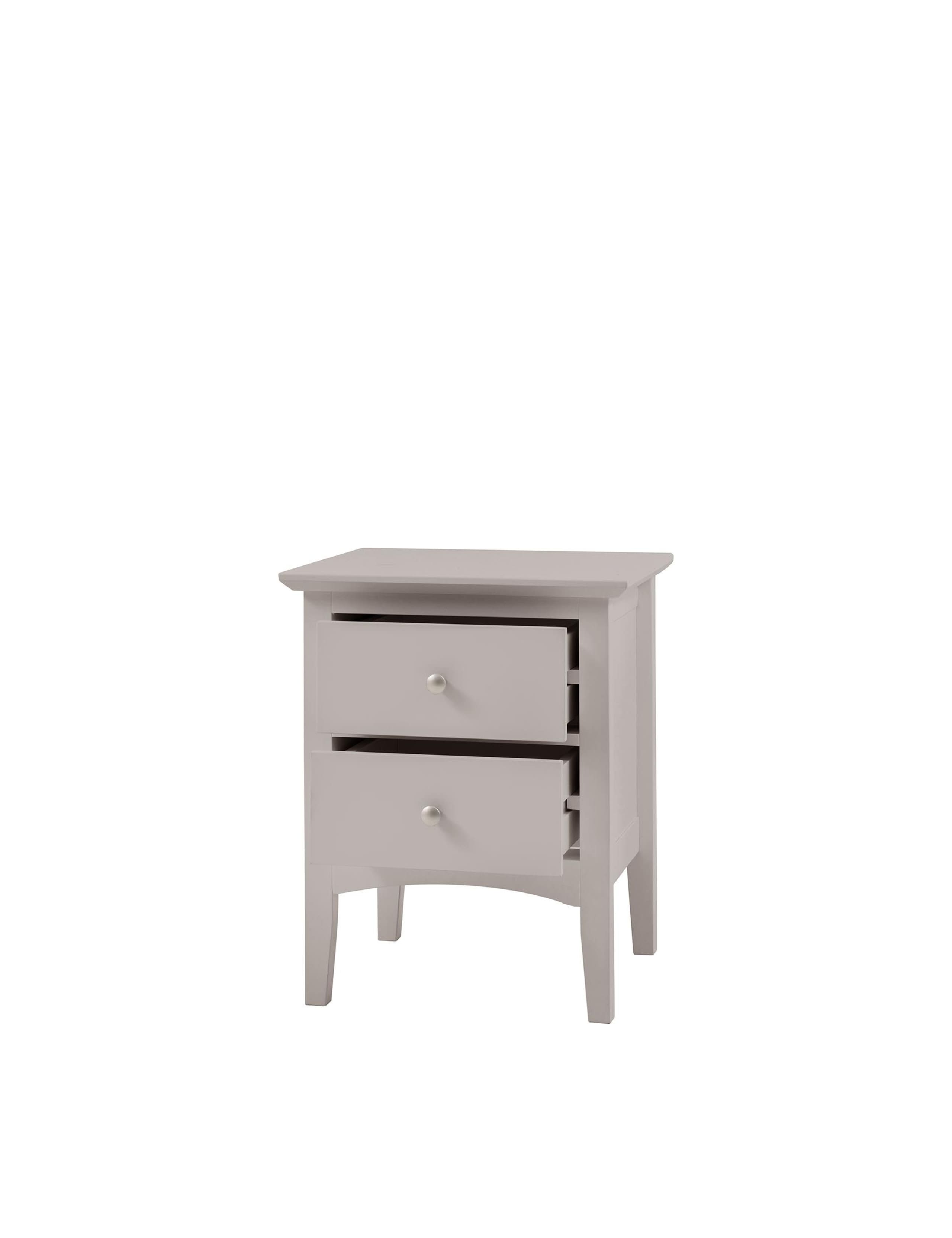 Hastings Grey 2 Drawer Bedside Table 11 of 13
