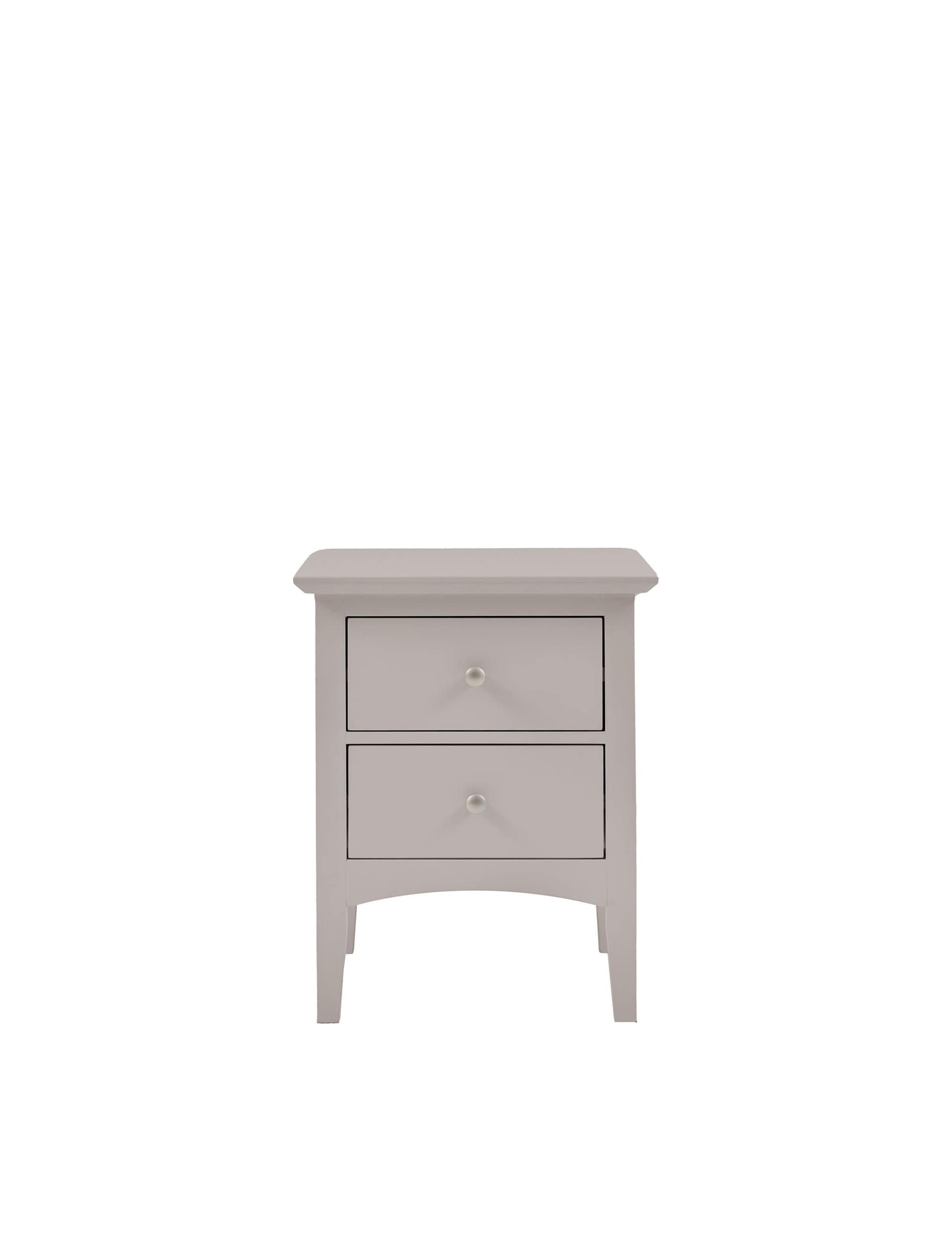 Hastings Grey 2 Drawer Bedside Table 2 of 13