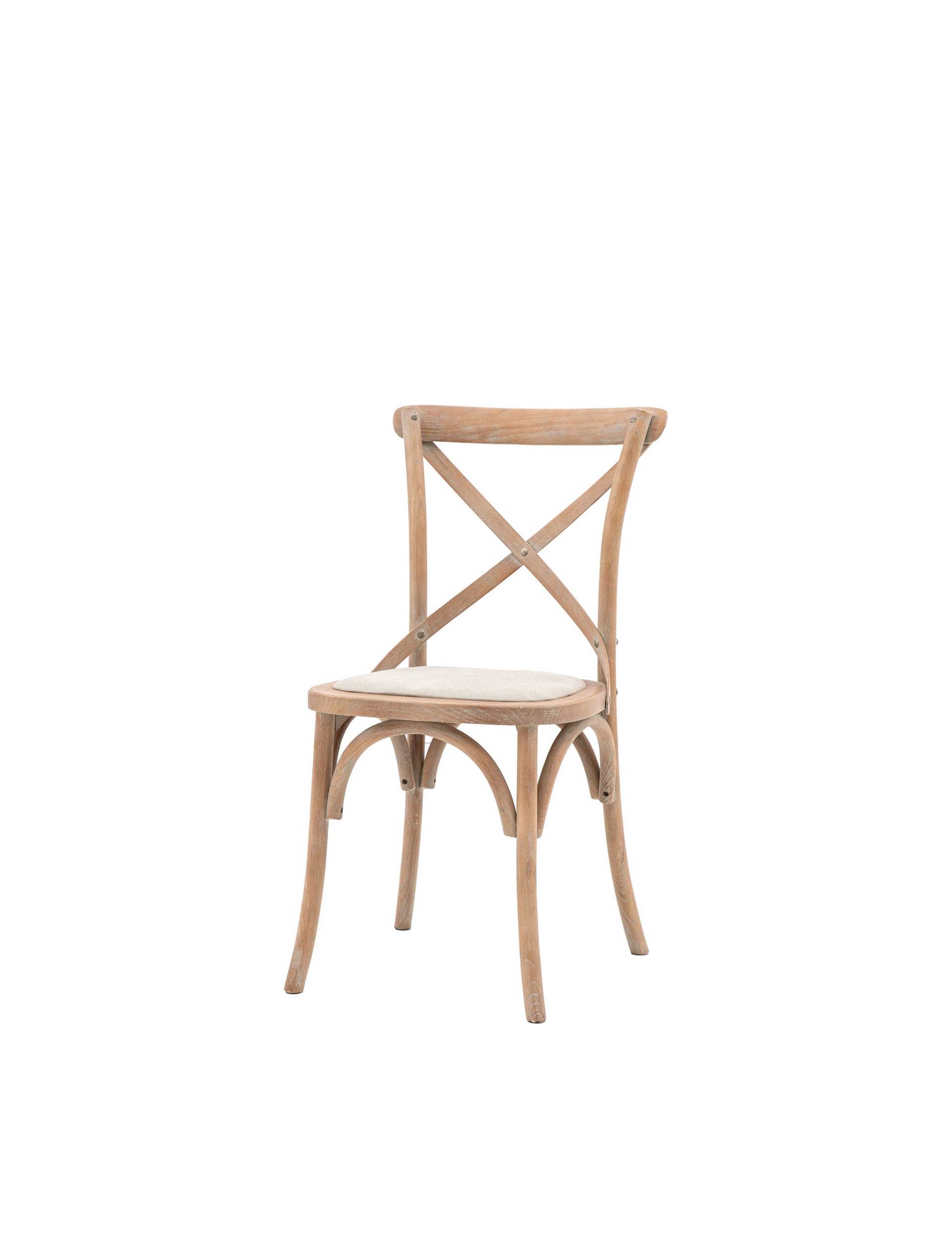 Set of 2 Pavilion Washed Linen Oak Chairs 5 of 8