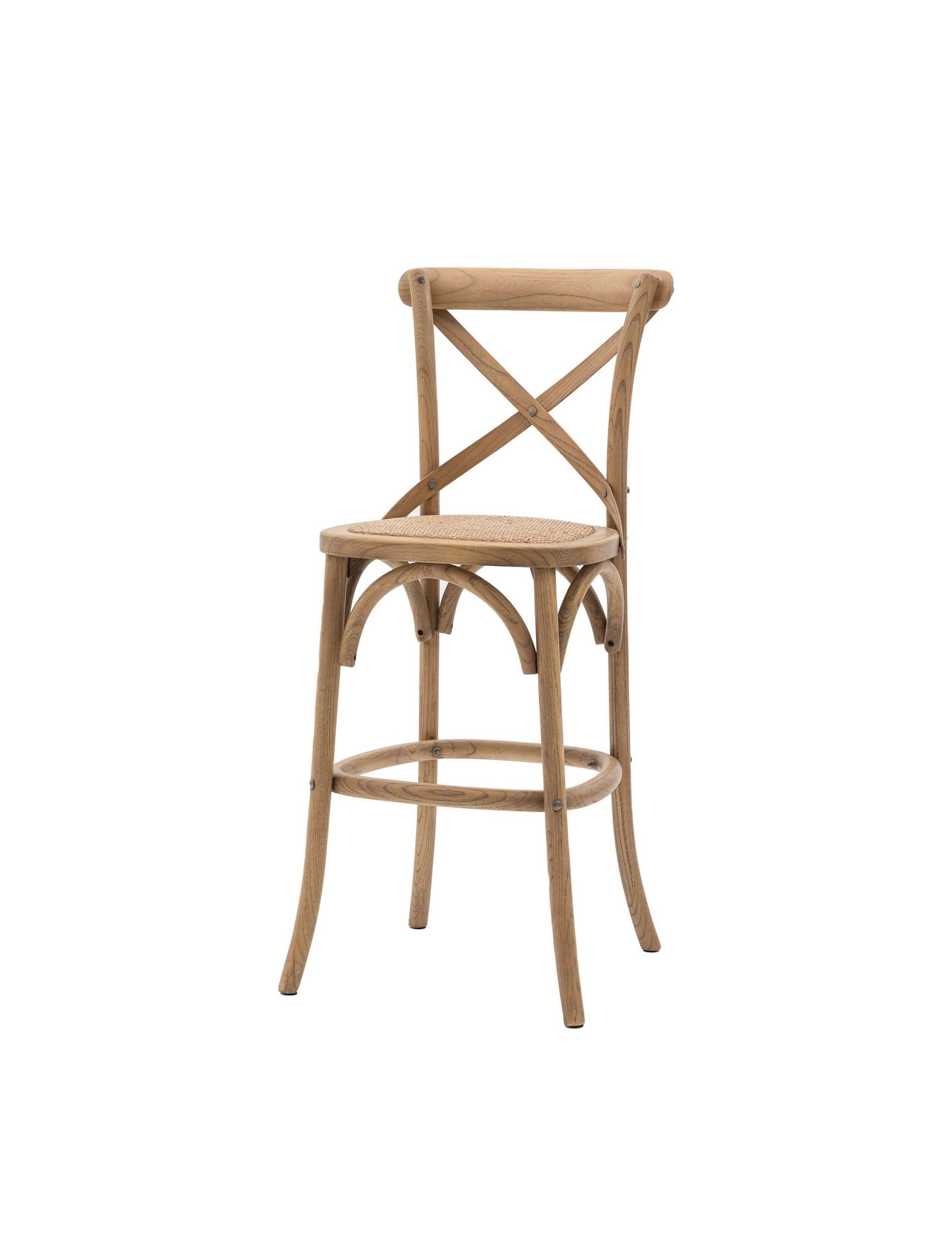 Set of 2 Rattan Bar Stools 3 of 9
