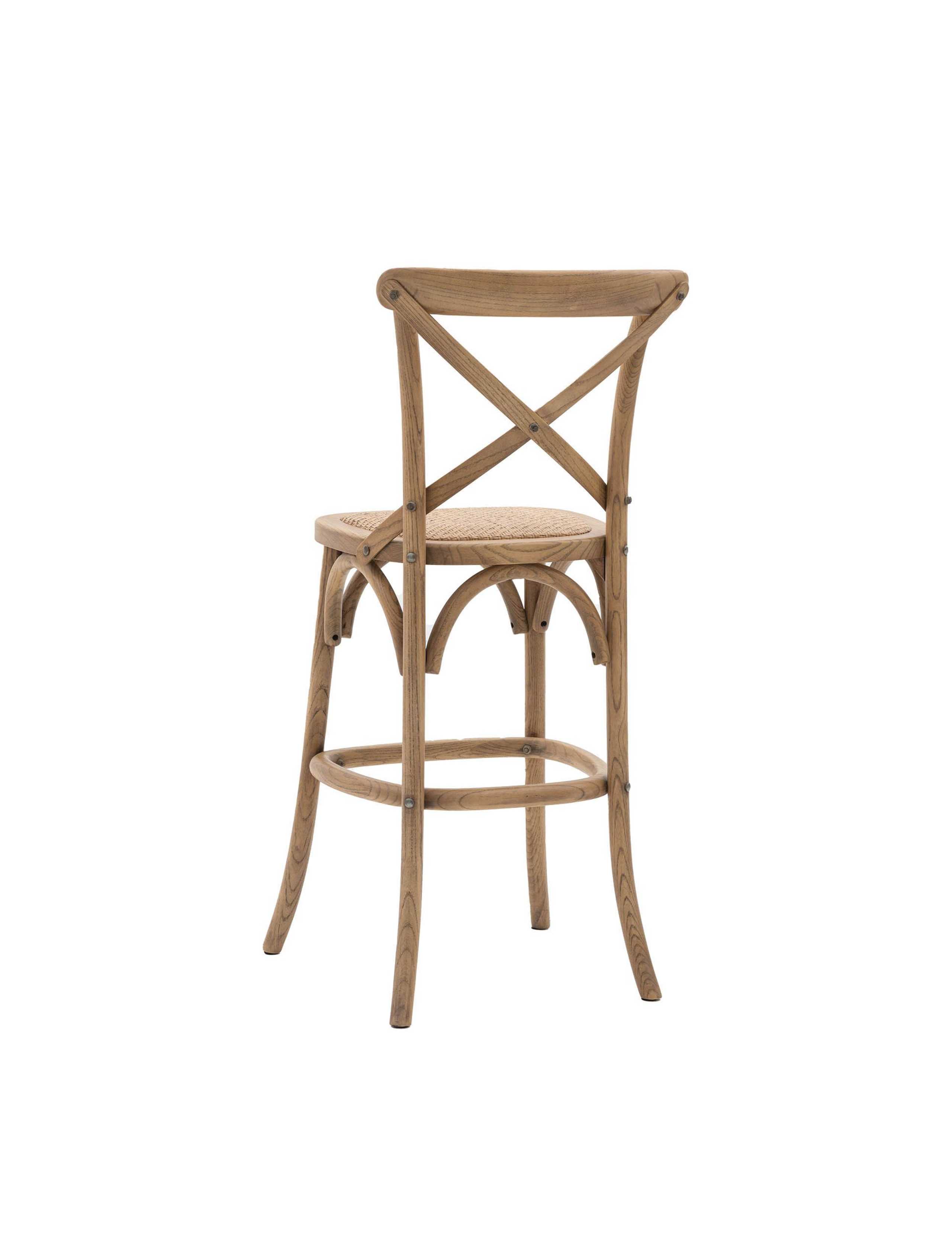 Set of 2 Rattan Bar Stools 4 of 9