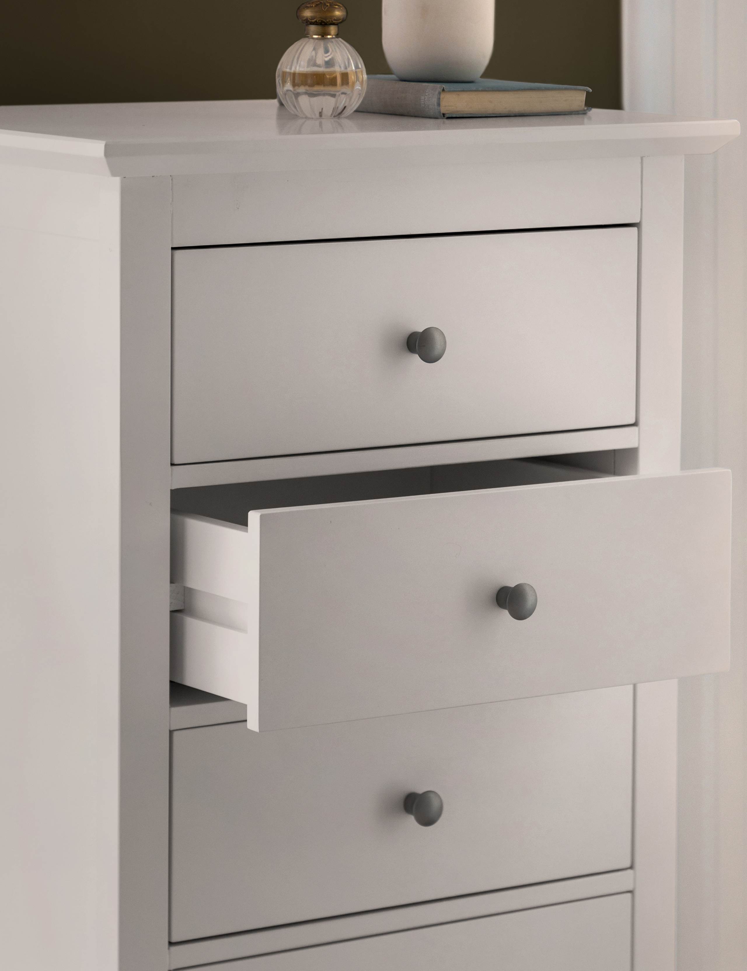 Hastings Grey Tall 6 Drawer Chest 5 of 13