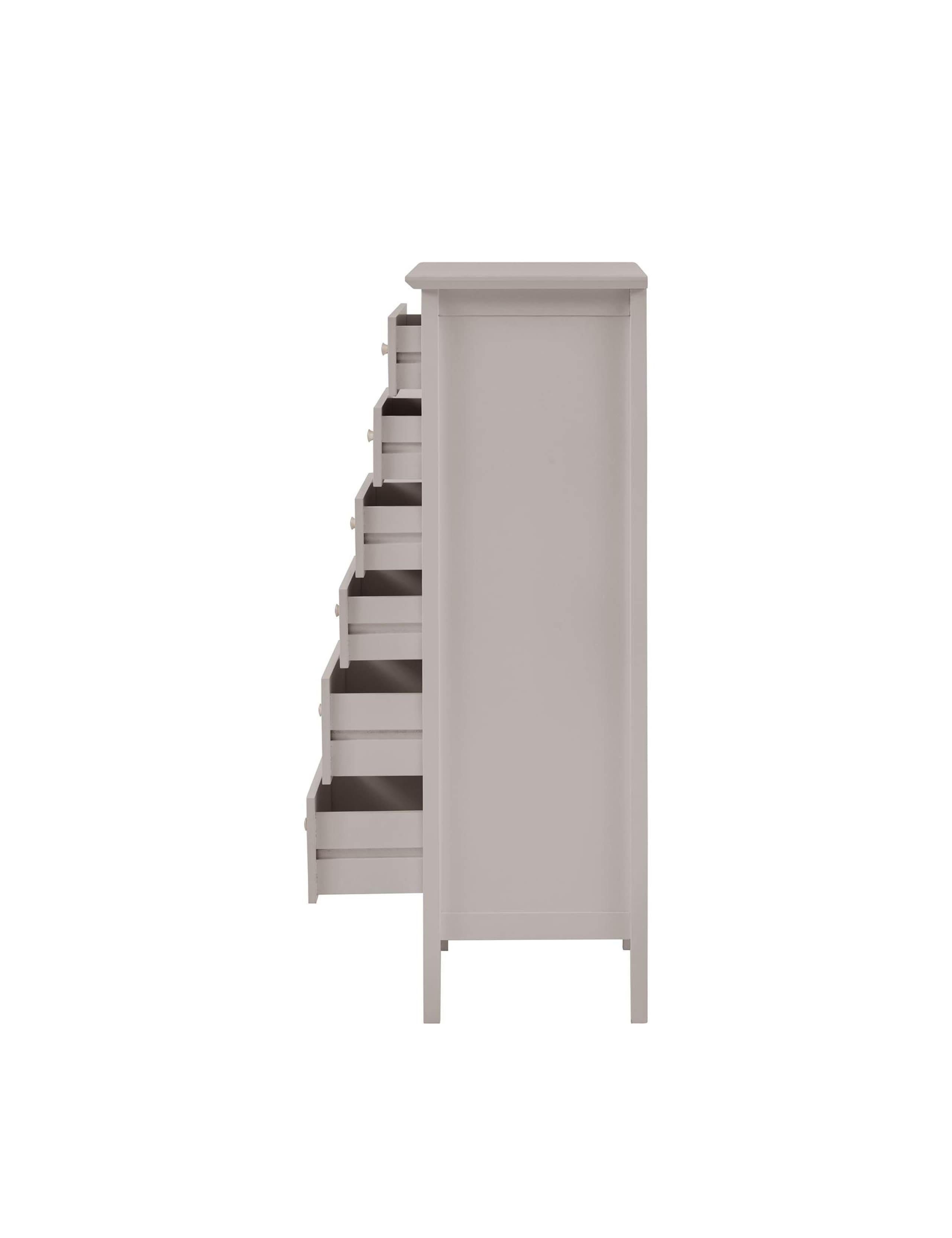 Hastings Grey Tall 6 Drawer Chest 6 of 13
