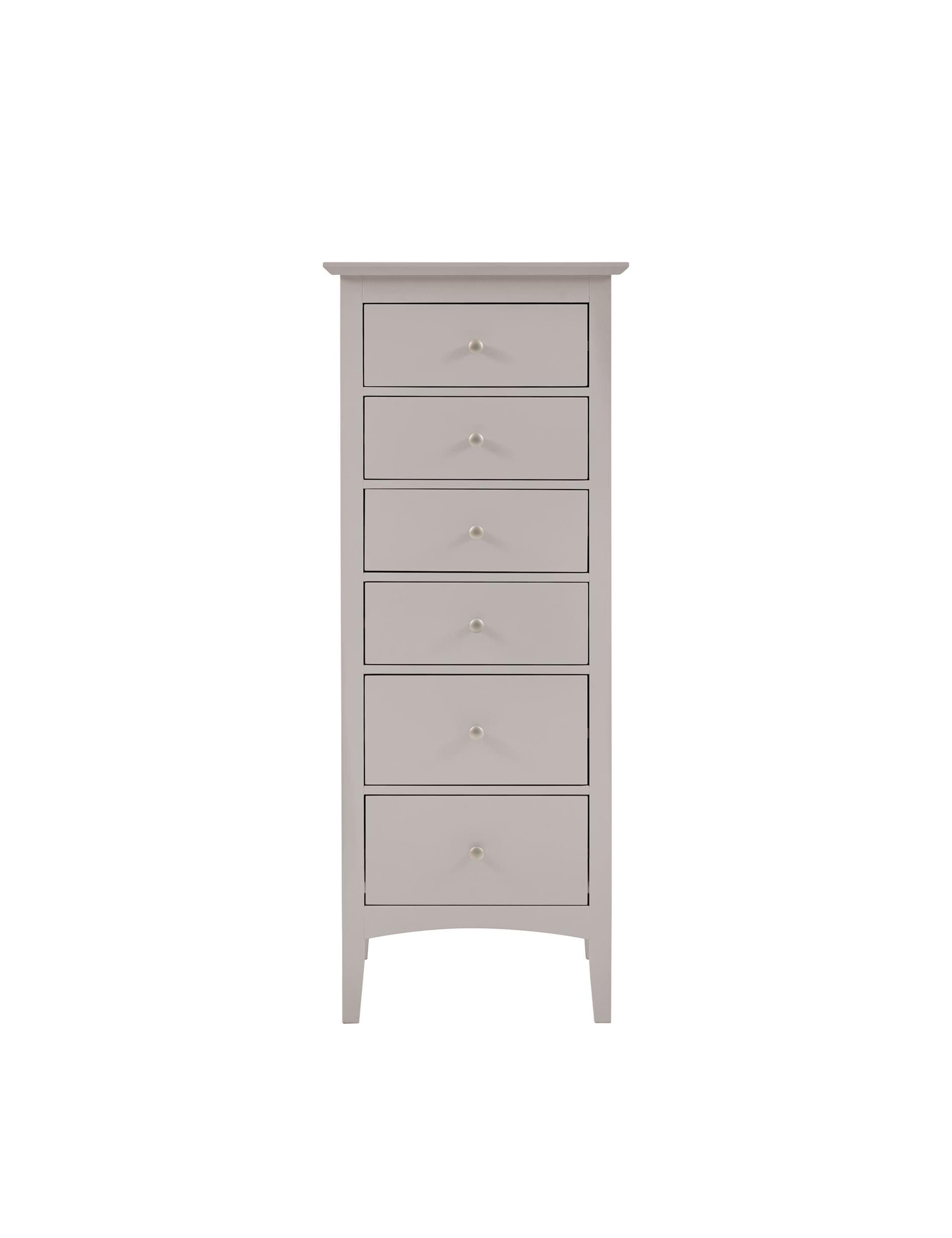 Hastings Grey Tall 6 Drawer Chest 2 of 13