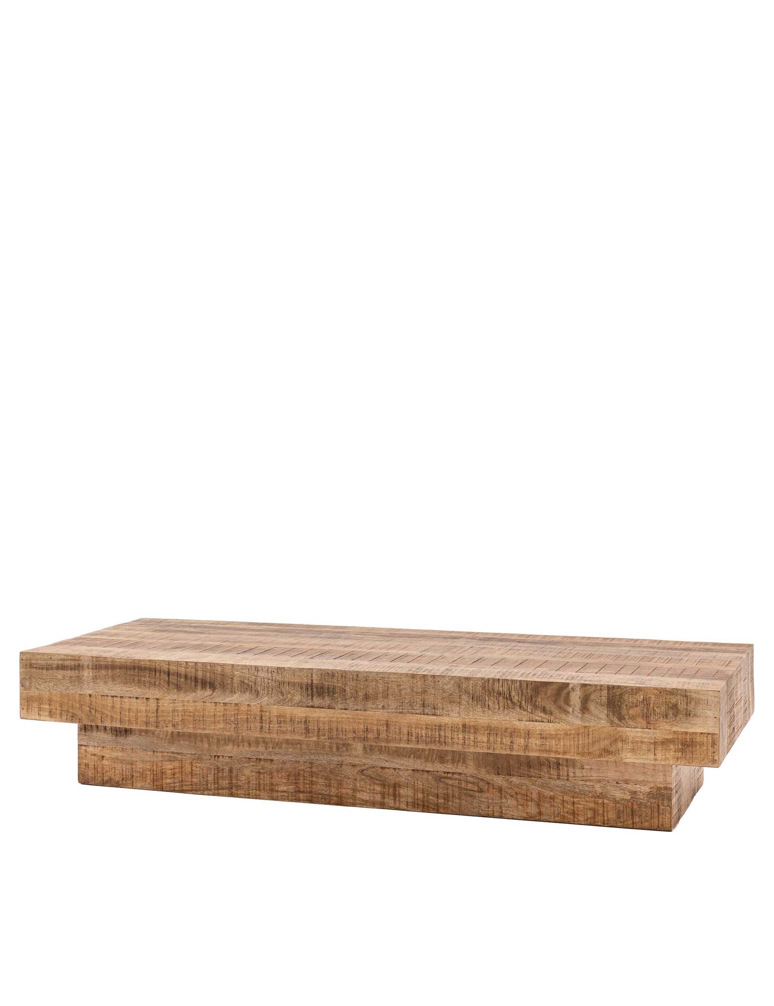 Iowa Mango Wood Rectangular Coffee Table 5 of 6