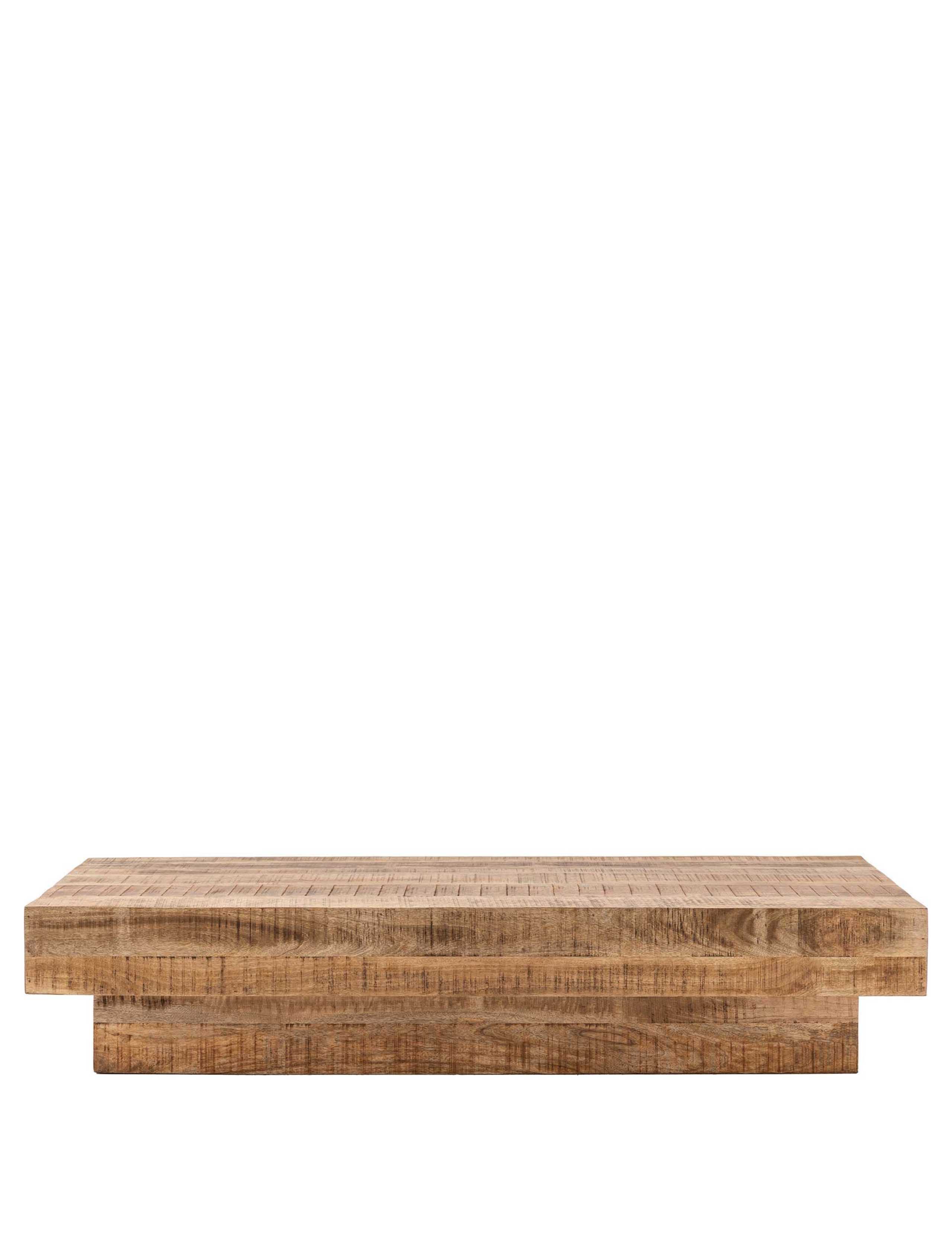 Iowa Mango Wood Rectangular Coffee Table 2 of 6