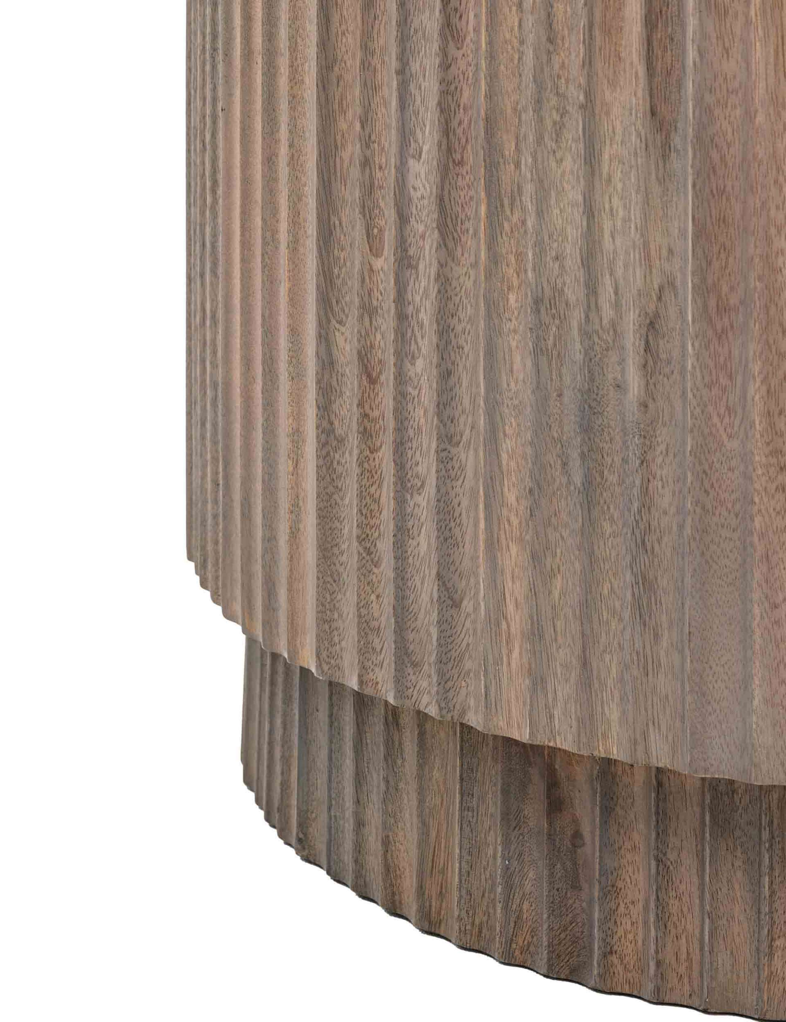 Marmo Marble Mango Wood Round Dining Table 5 of 6