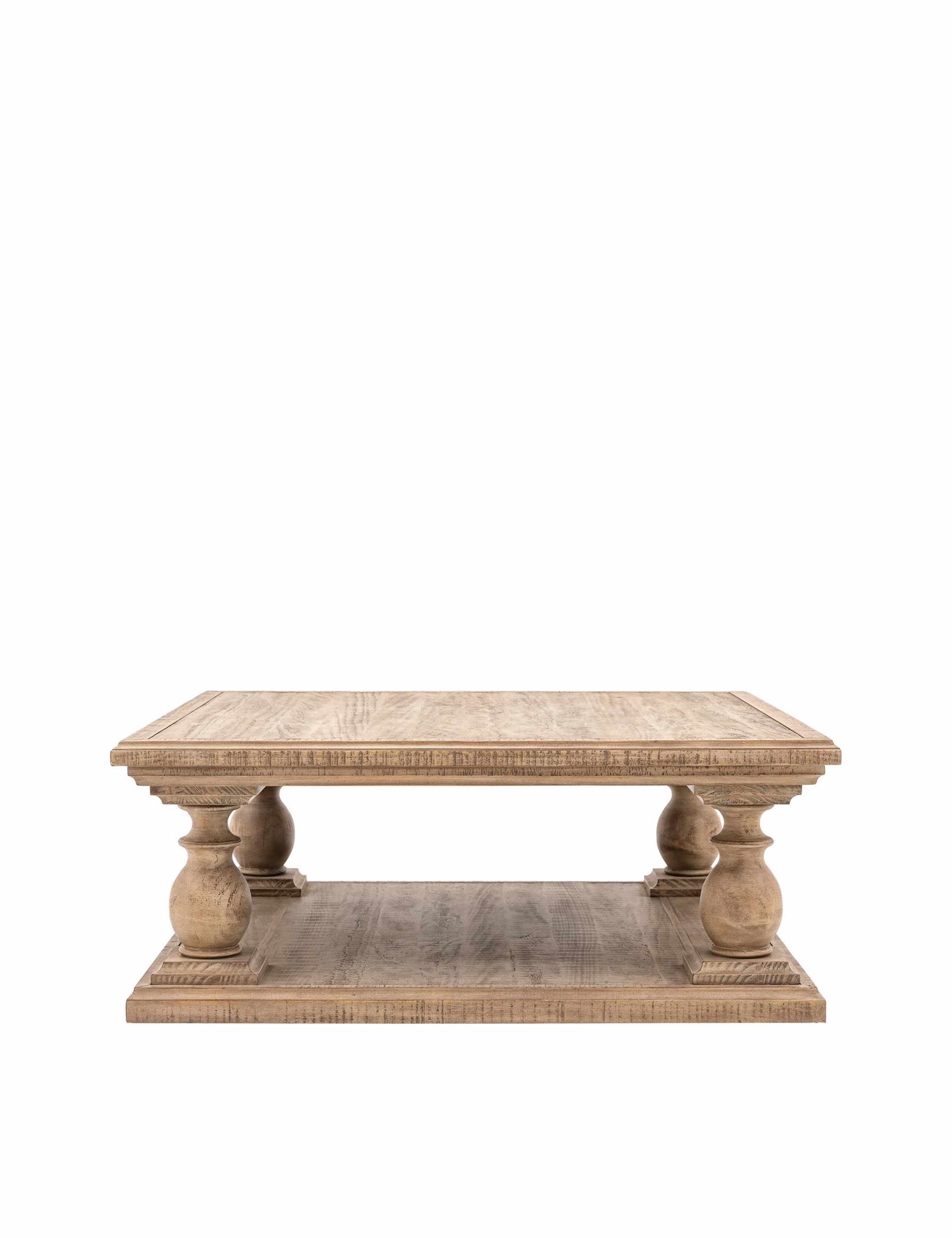 Vancouver Rectangular Wood Coffee Table 2 of 7