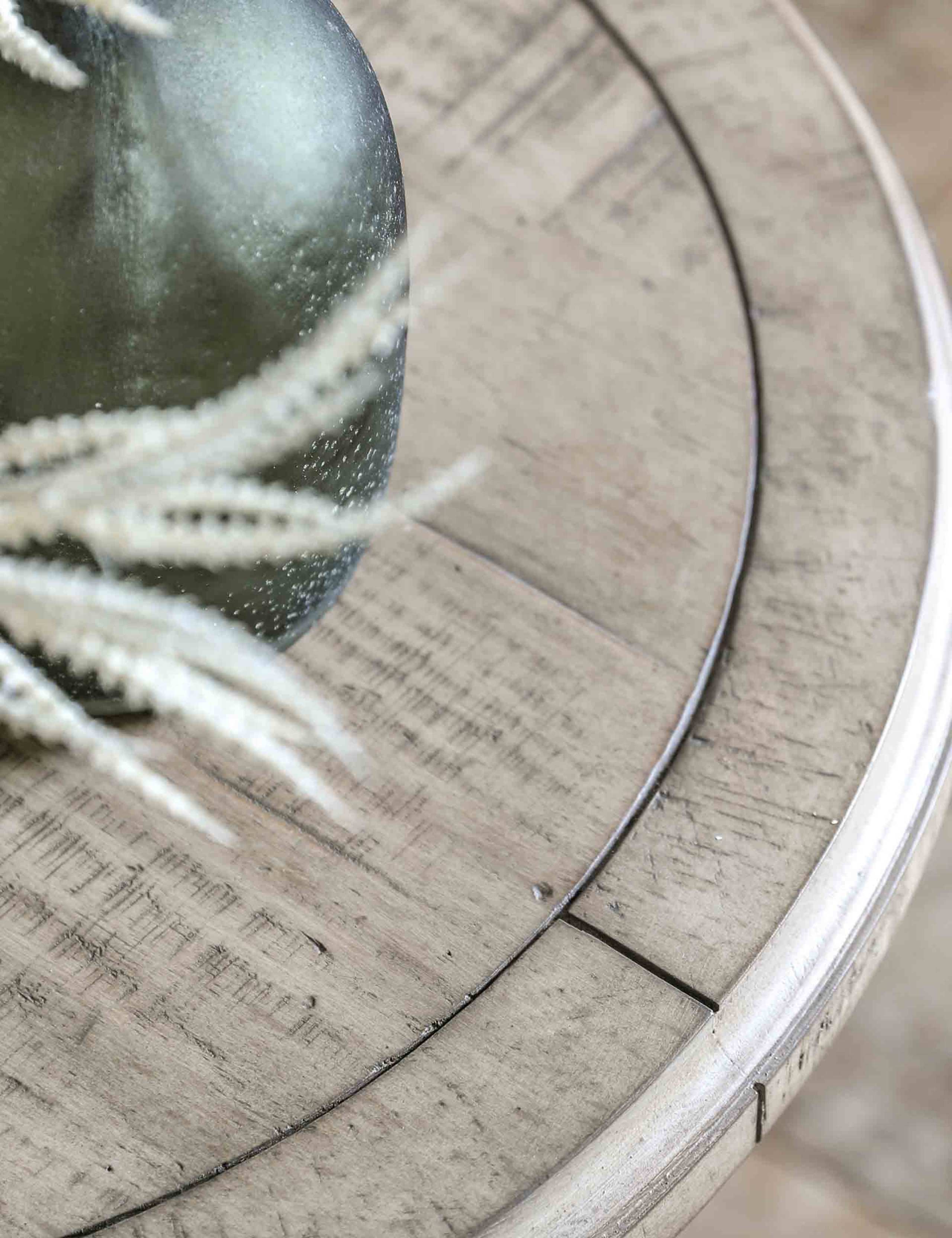 Vancouver Round Wood Side Table 6 of 6